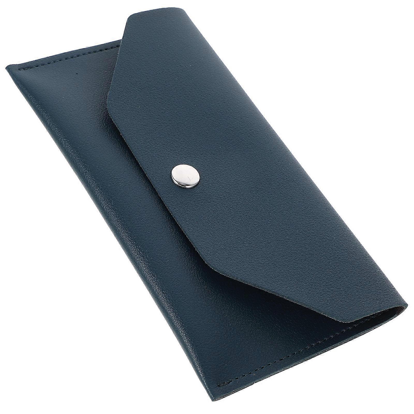 Cash Envelope Wallet PU for Business Card Holder 3Pcs Green Set