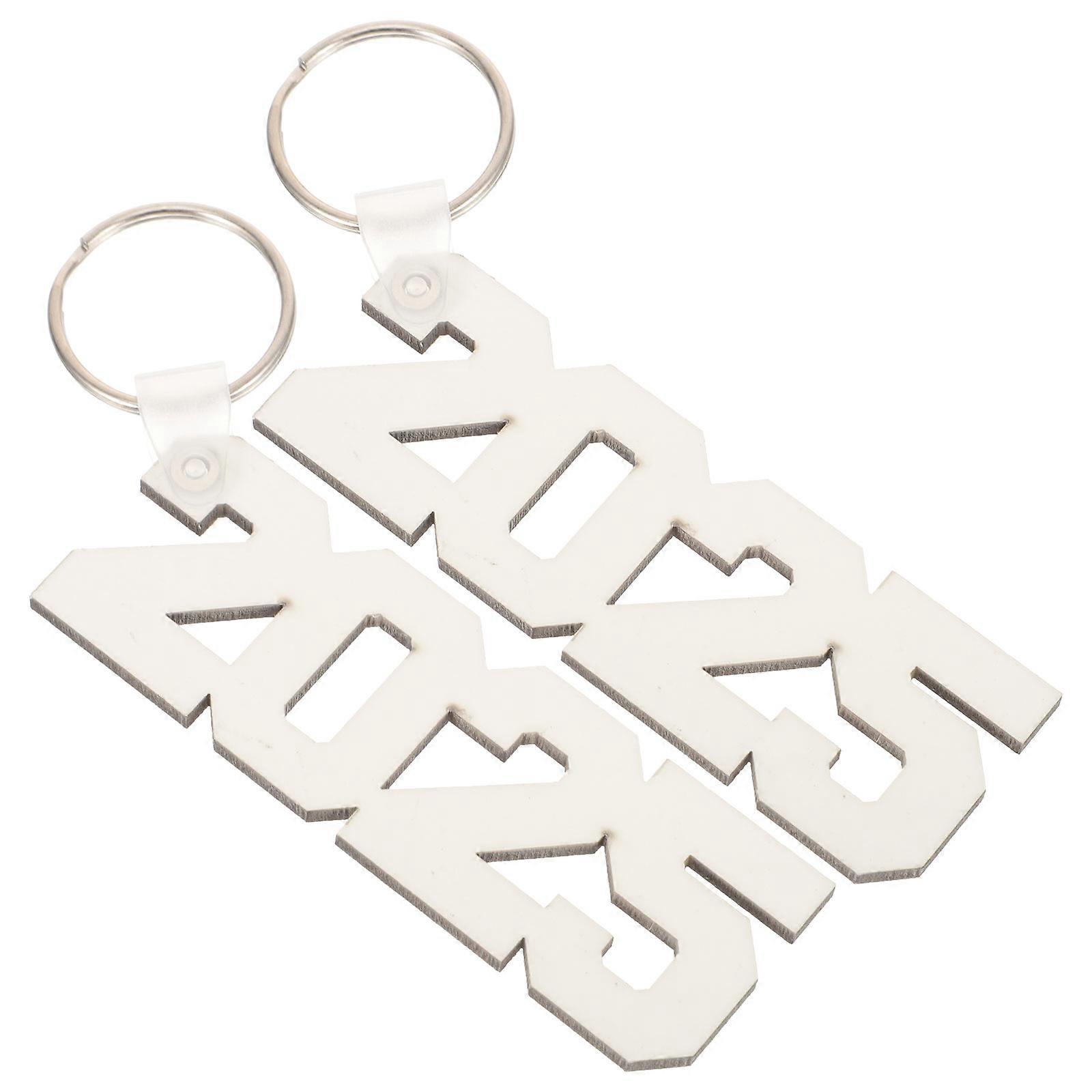 Beige Sublimation Keychain Blanks for Heat Transfer 10Pcs DIY Decoration