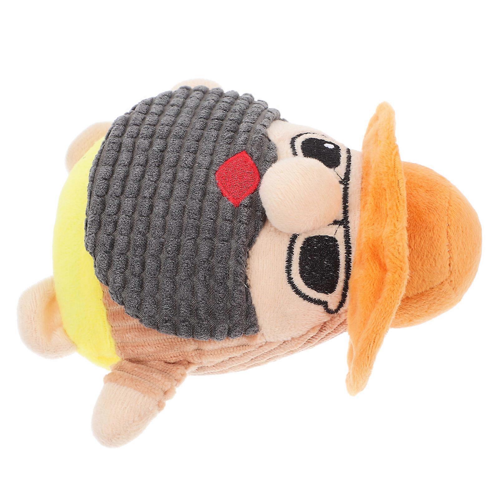 Interactive Dog Toys Pirate Captain Plush Durable Chew 4Pcs Pack