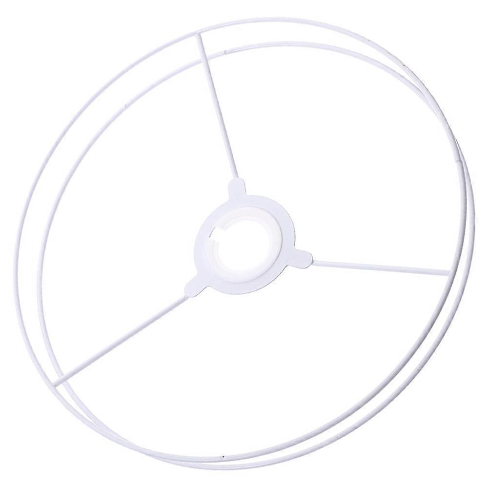 White Iron Lampshade Holder Frame Ring for Chandelier DIY 3Sets