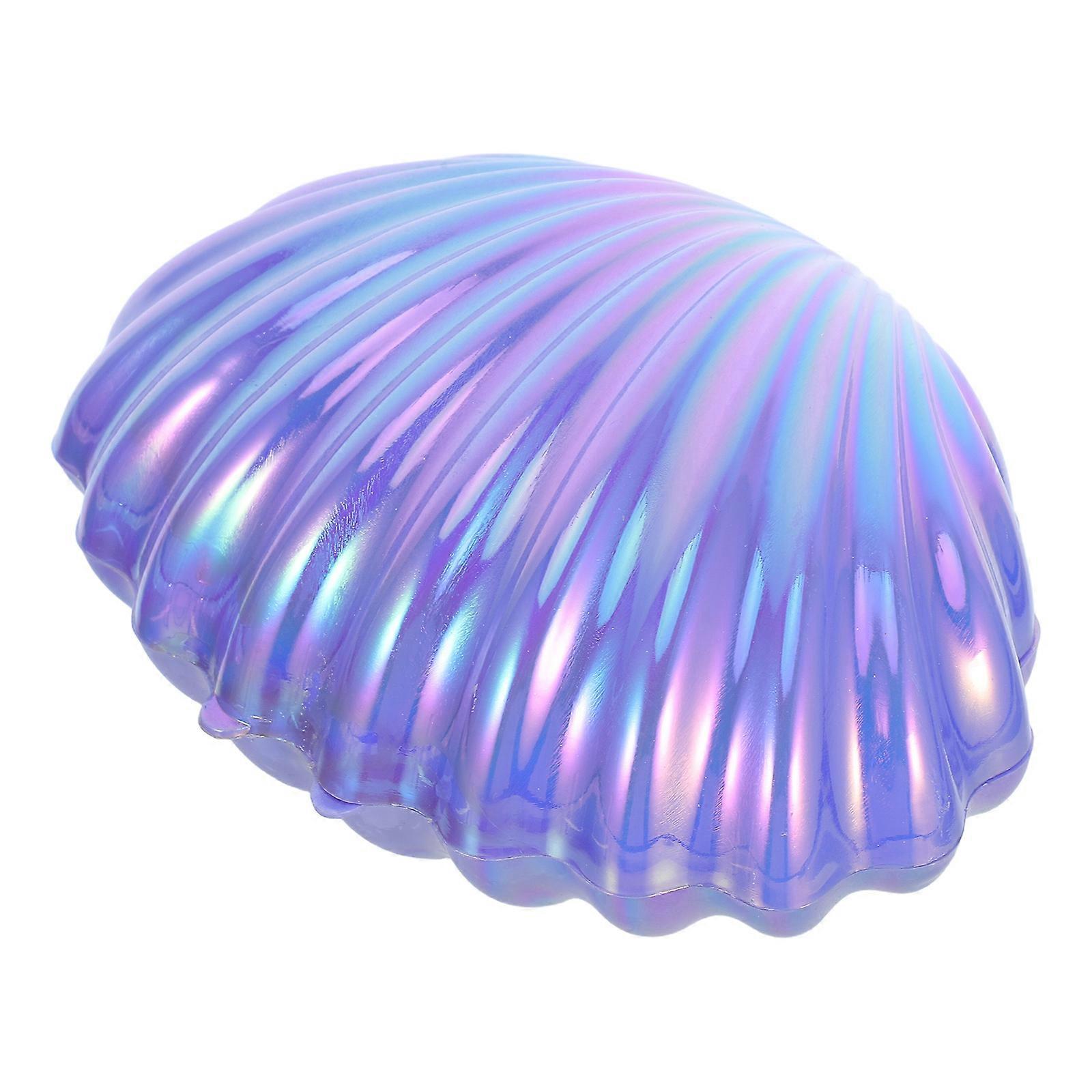 Seashell Candy Box for Wedding Party 3Pcs Purple Mini Jewelry Tray