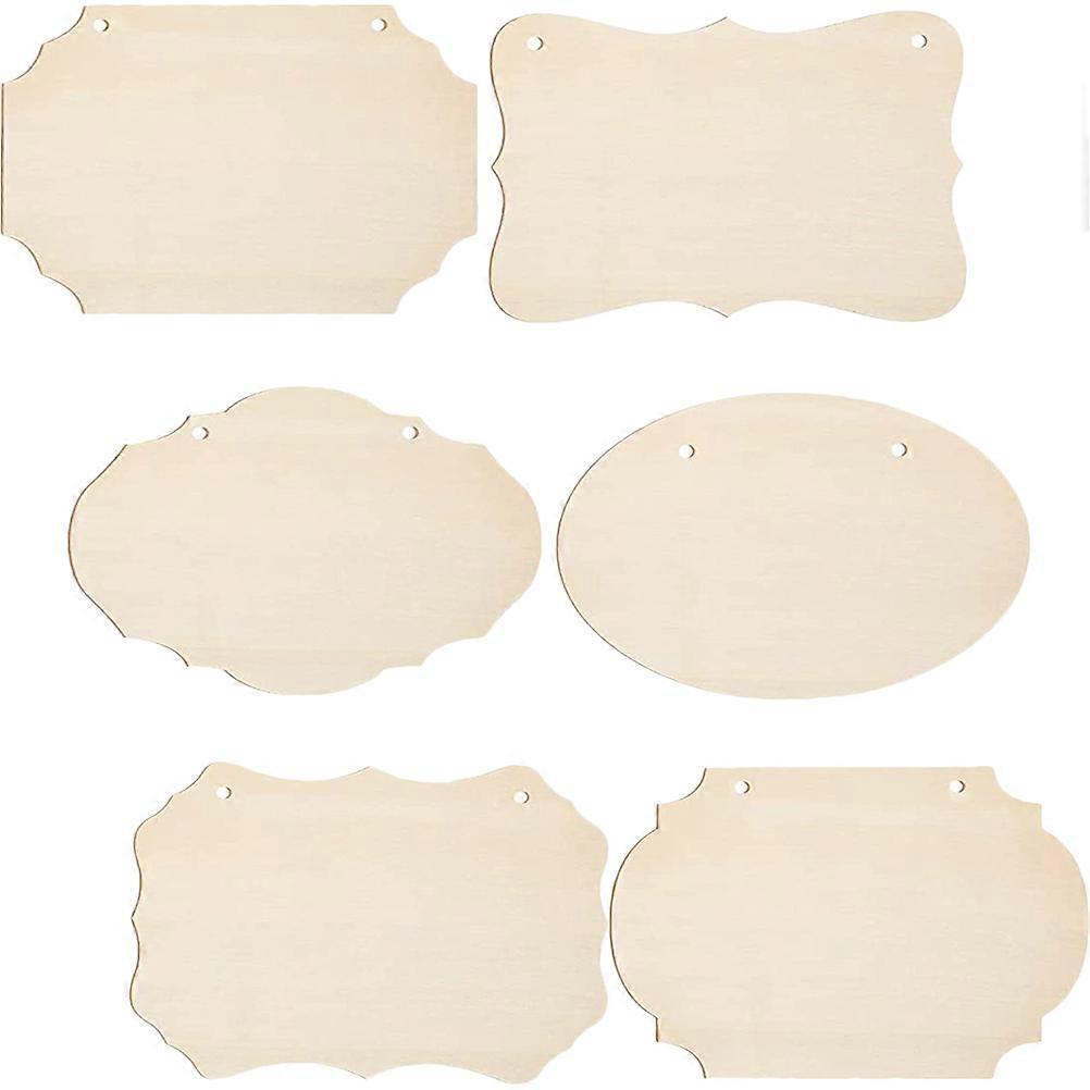 DIY Wooden Sign for Hanging with 18Pcs Blank Wood Plaques