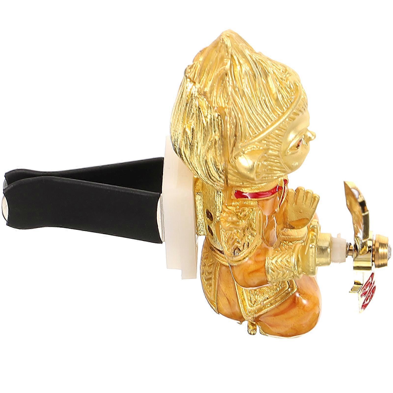 Car Ornaments Essential Oil Diffuser for Aromatherapy 2Pcs Golden