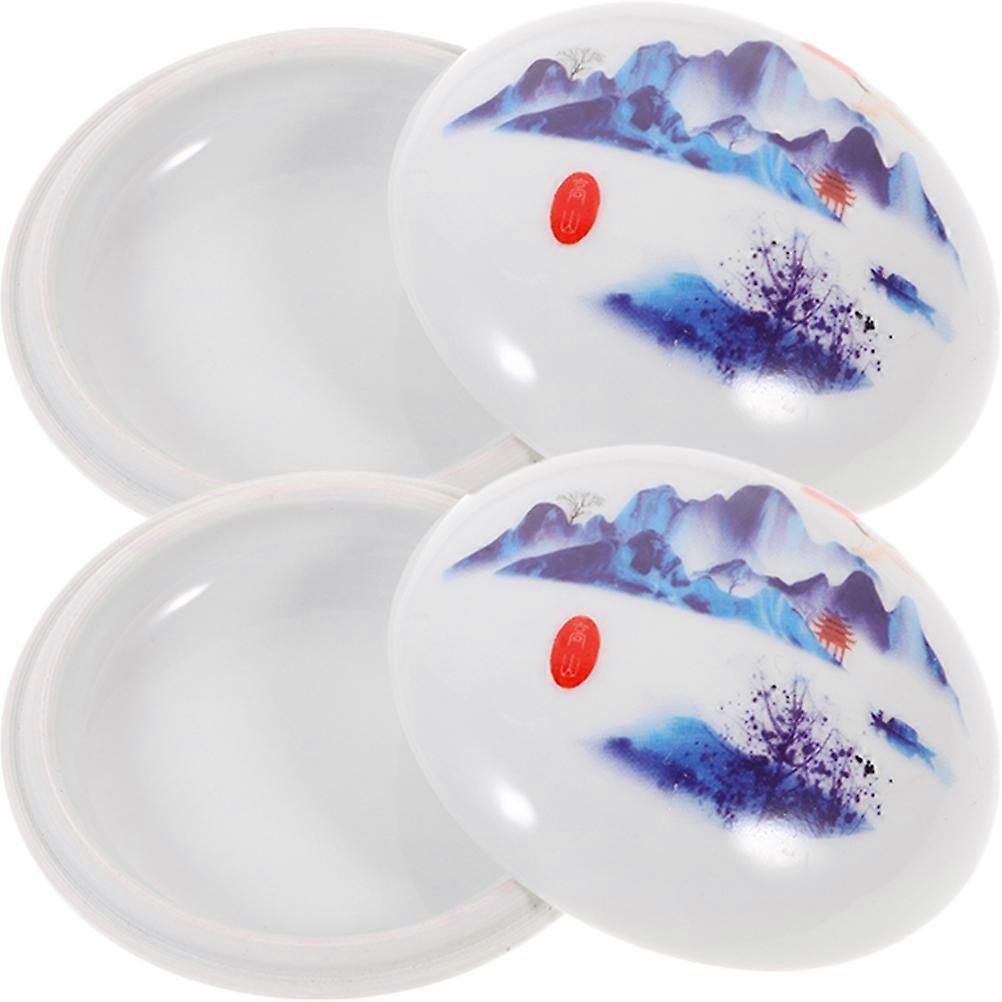Ceramic Sample Container for Makeup with 8Pcs Cosmetic Storage Jars