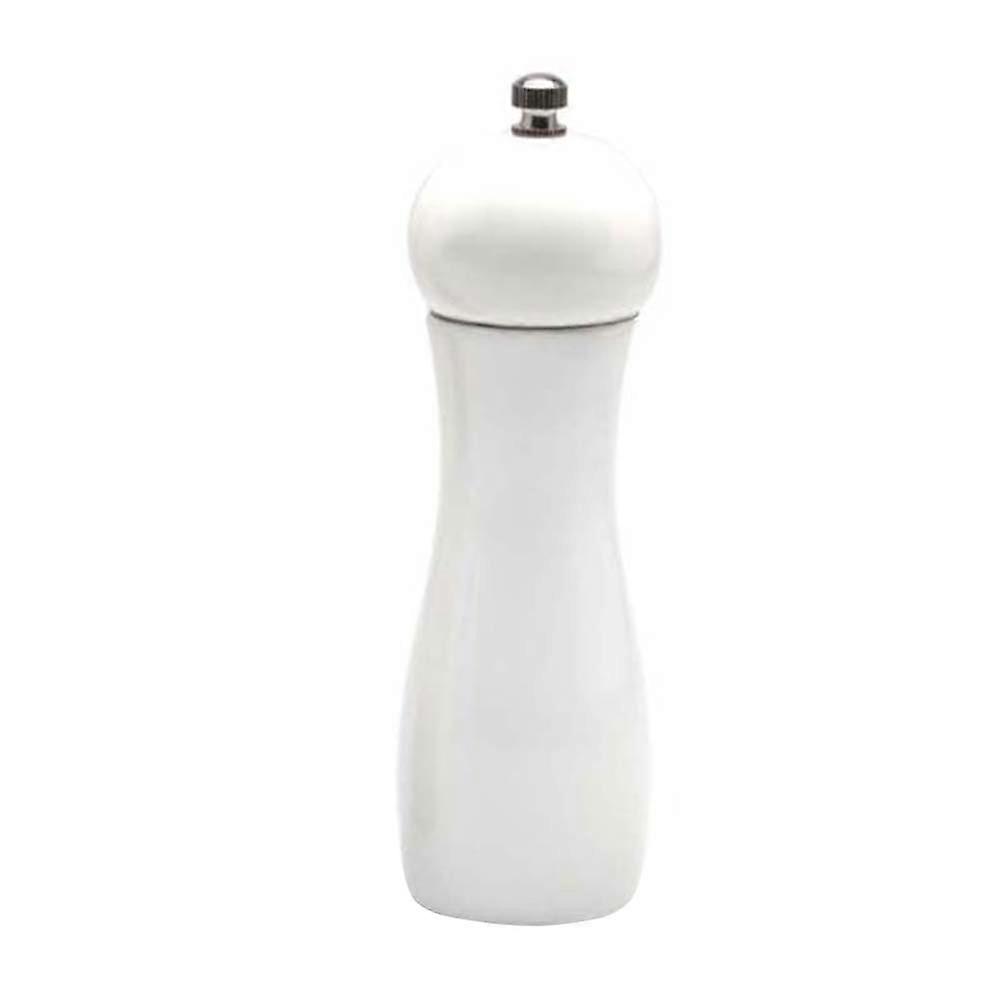 Pepper Manual Pepper Mill for Kitchen Gadget 3Pcs White Wood Container