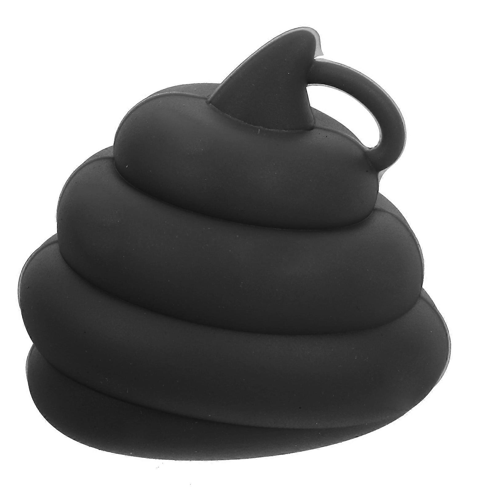 Funny Poop Shaped Toothpaste Cap 5Pcs Portable Toothpaste Squeezer Daily Use 3.00X2.70X2.70CM Dust-proof Anti-wear