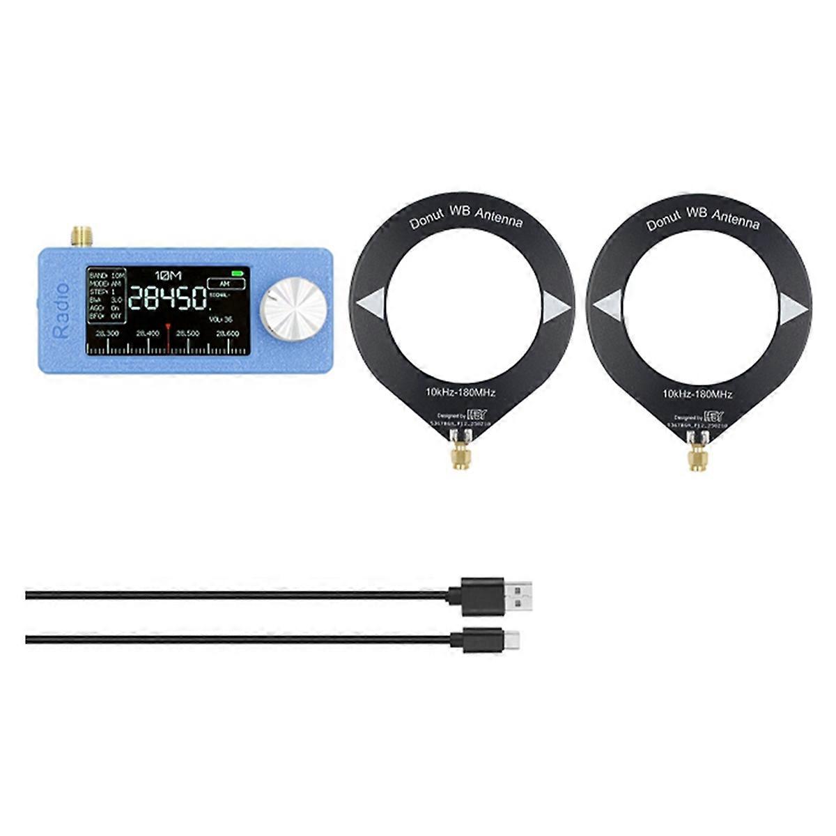 SI4732 Full Band Radio with Loop Antenna 10Khz-180Mhz High Sensitivity Radio LSB USB AM FM Receiver Radio