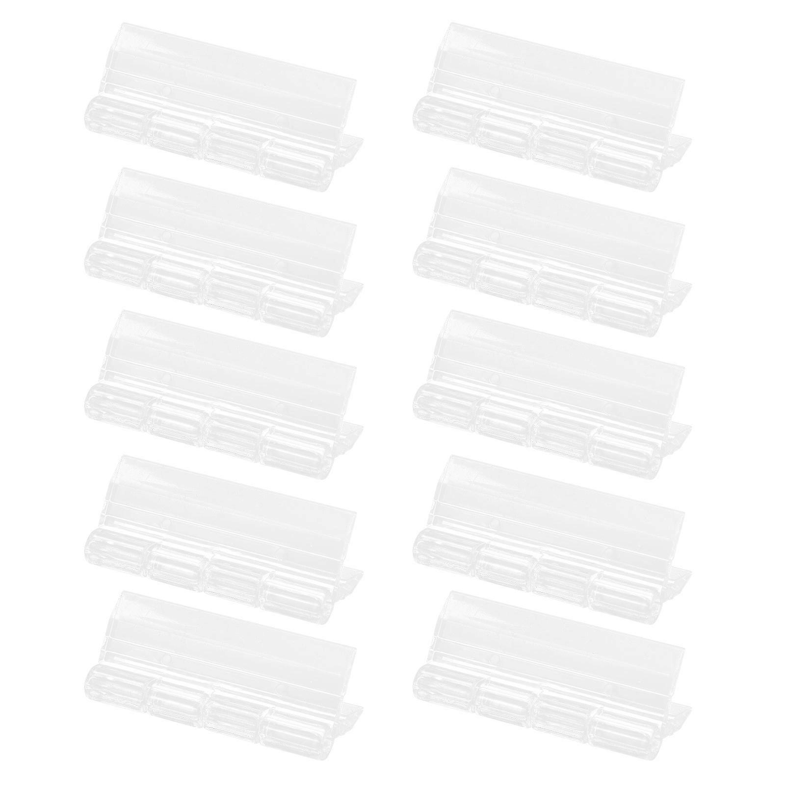 Transparent Hinges 20Pcs Clear Acrylic Folding Hinges for DIY Projects Home Use Durable Concealed Design 4.5X3.5X0.5CM
