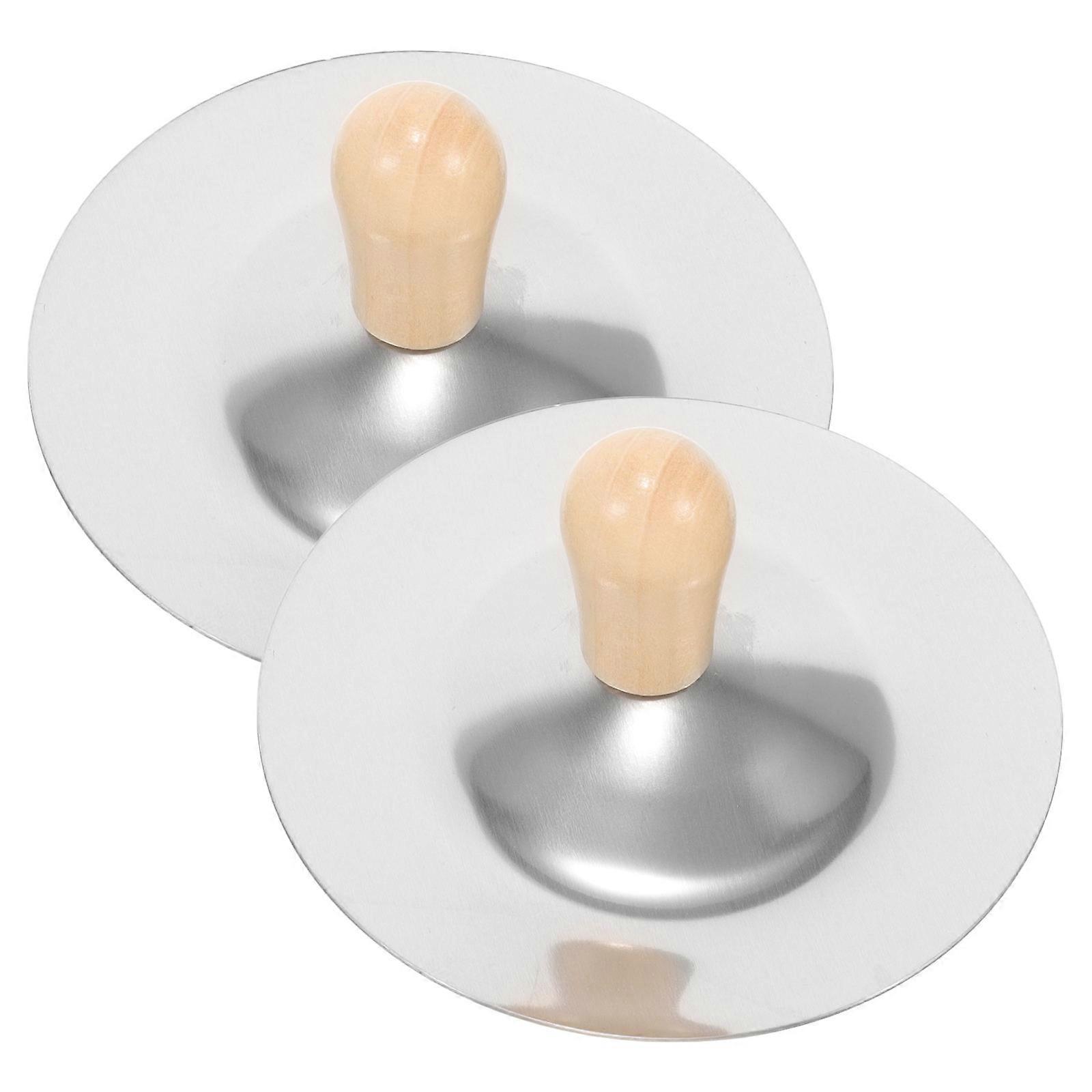 2Pcs Kids Finger Cymbals Mini Musical Instruments for Early Learning