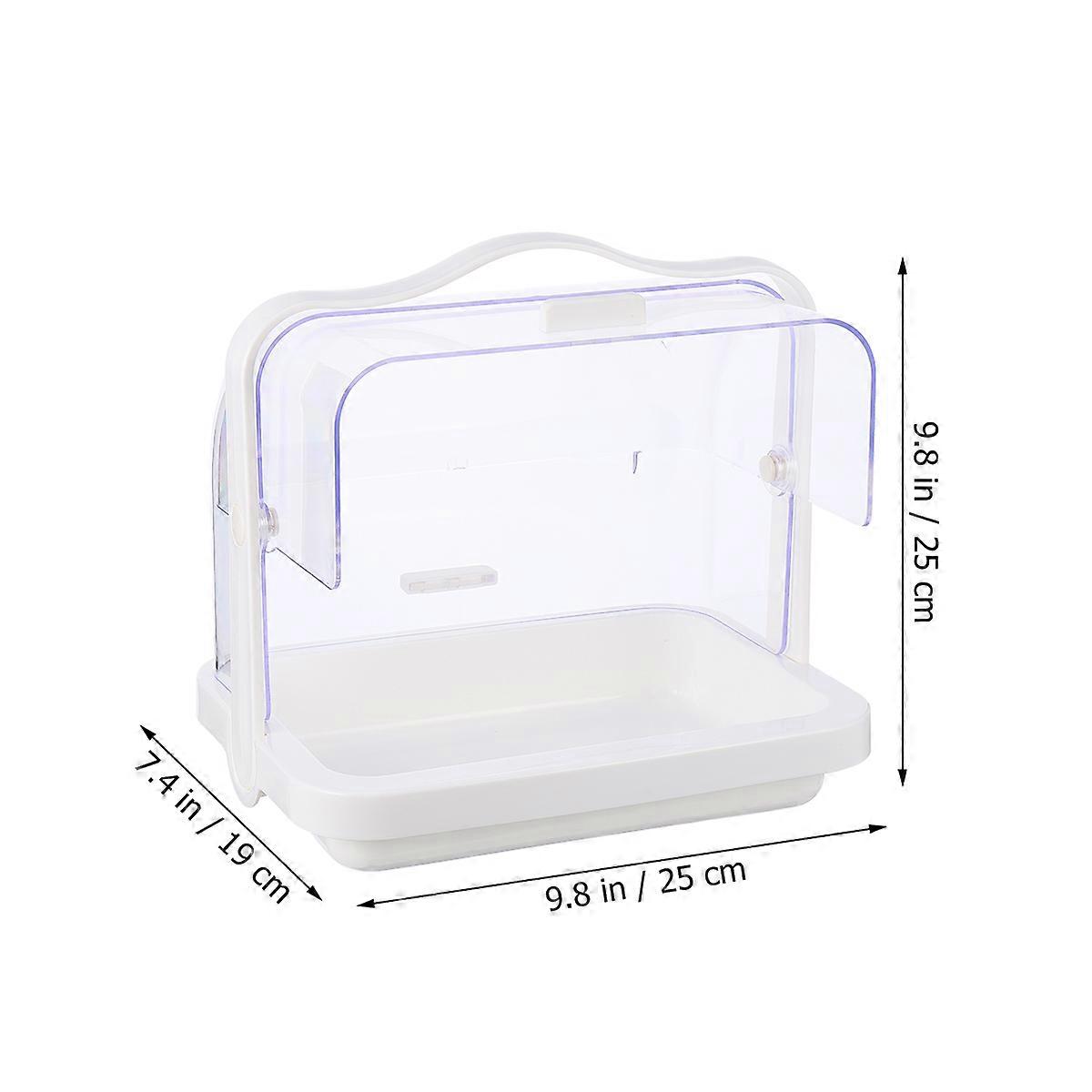 Cake Plastic Carrier Cake Tasting for 2Pcs White Hand-Held Display Stand