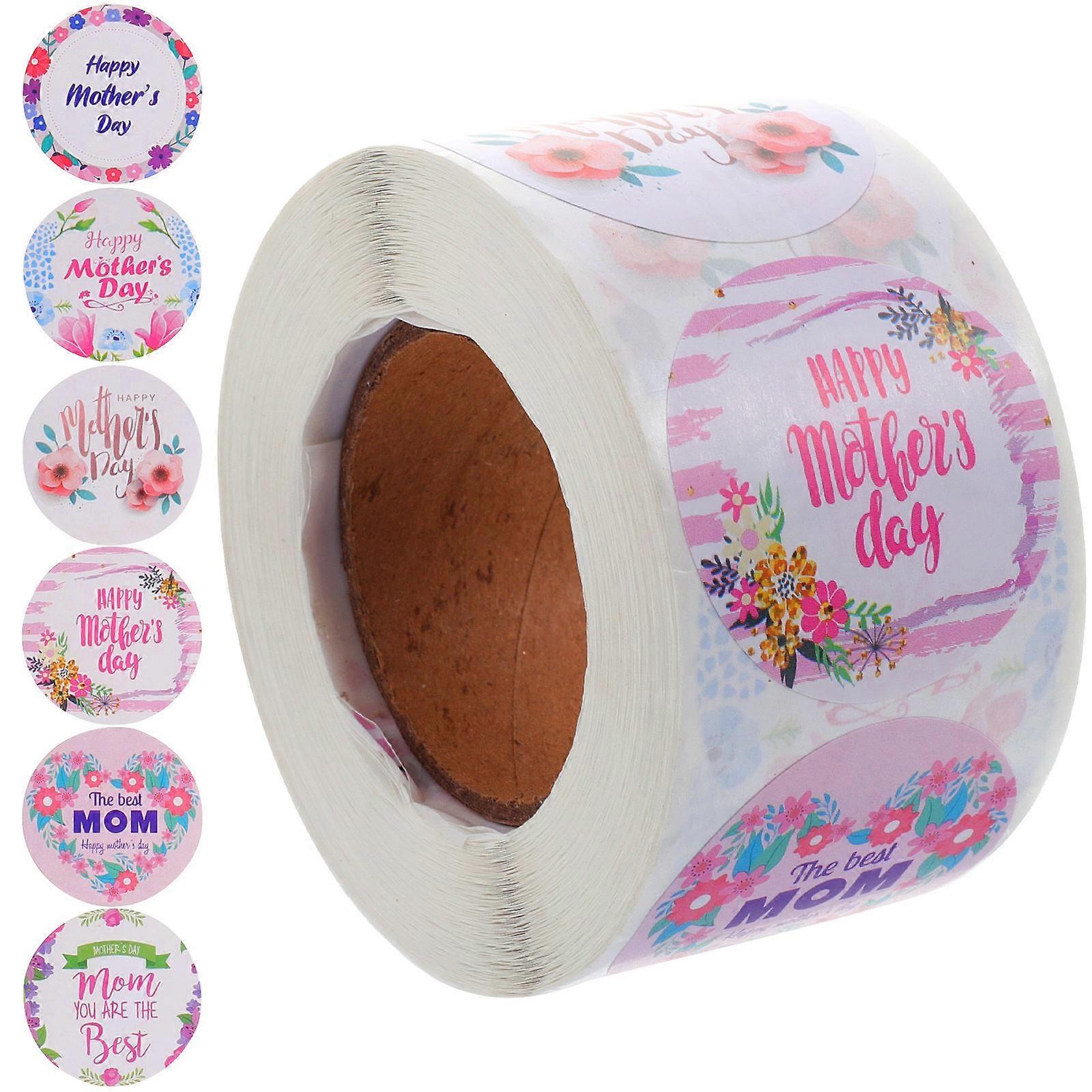 Διακοσμήσεις για την Ημέρα της Μητέρας, Αυτοκόλλητα Ετικετών για Φακέλους, Διακόσμηση, Ποικιλία Χρωμάτων, 500 Τεμάχια