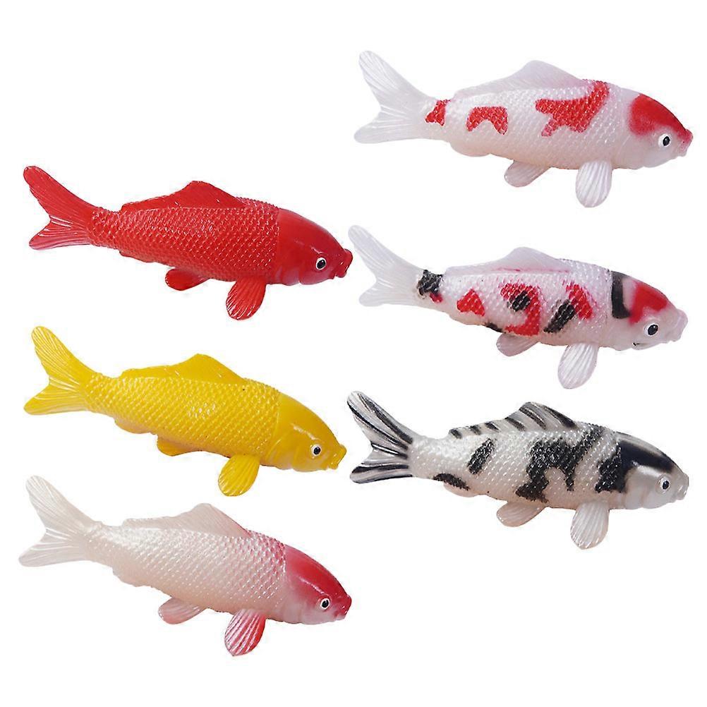 Aquarium Artificial Models Tiny Plastic Fish for Koi Fish Decor 30Pcs