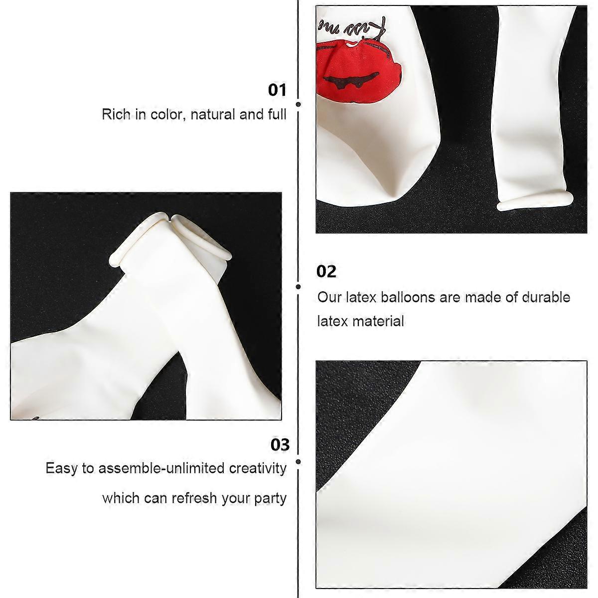 Red Lips Pattern Party Latex Balloons Set for Decoration 40Pcs