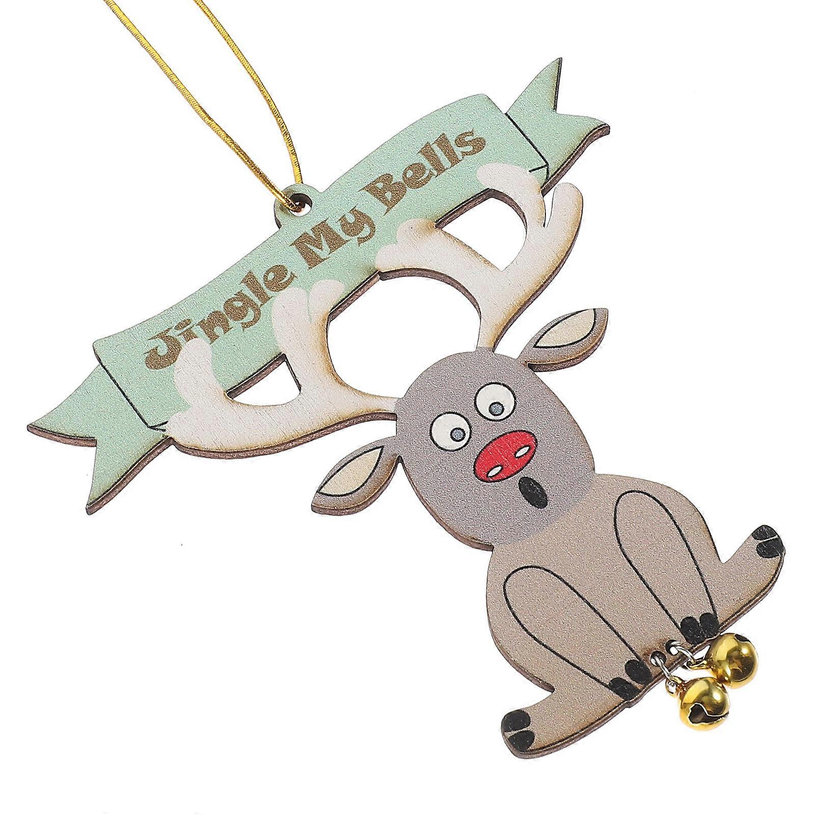 Acrylic Xmas Tree Hanging Decor 5Pcs Assorted Color Easy Hanging Xmas Party Ornaments