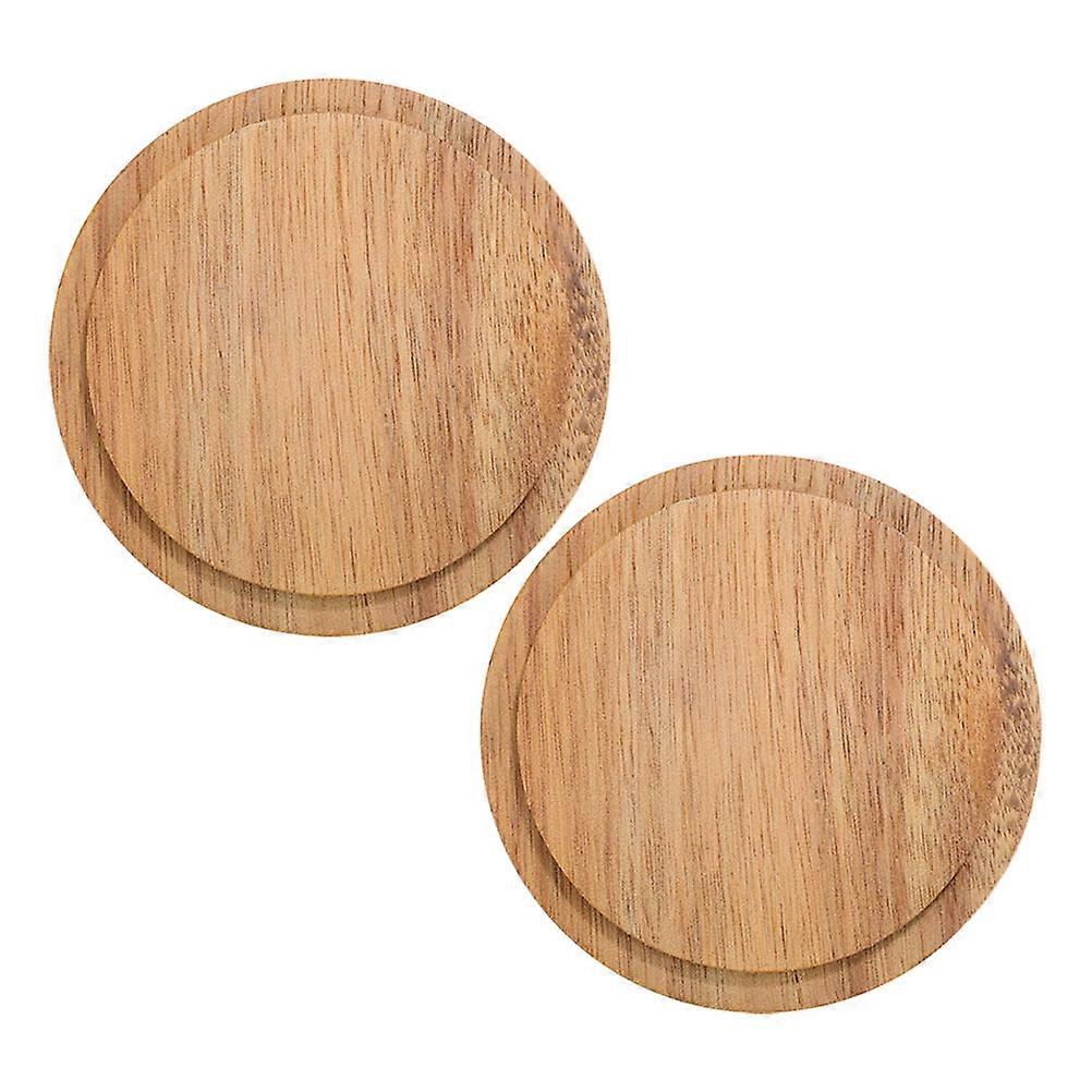 Wooden Replacement Lid for Coffee Cup for Versatile Use 10Pcs Pack