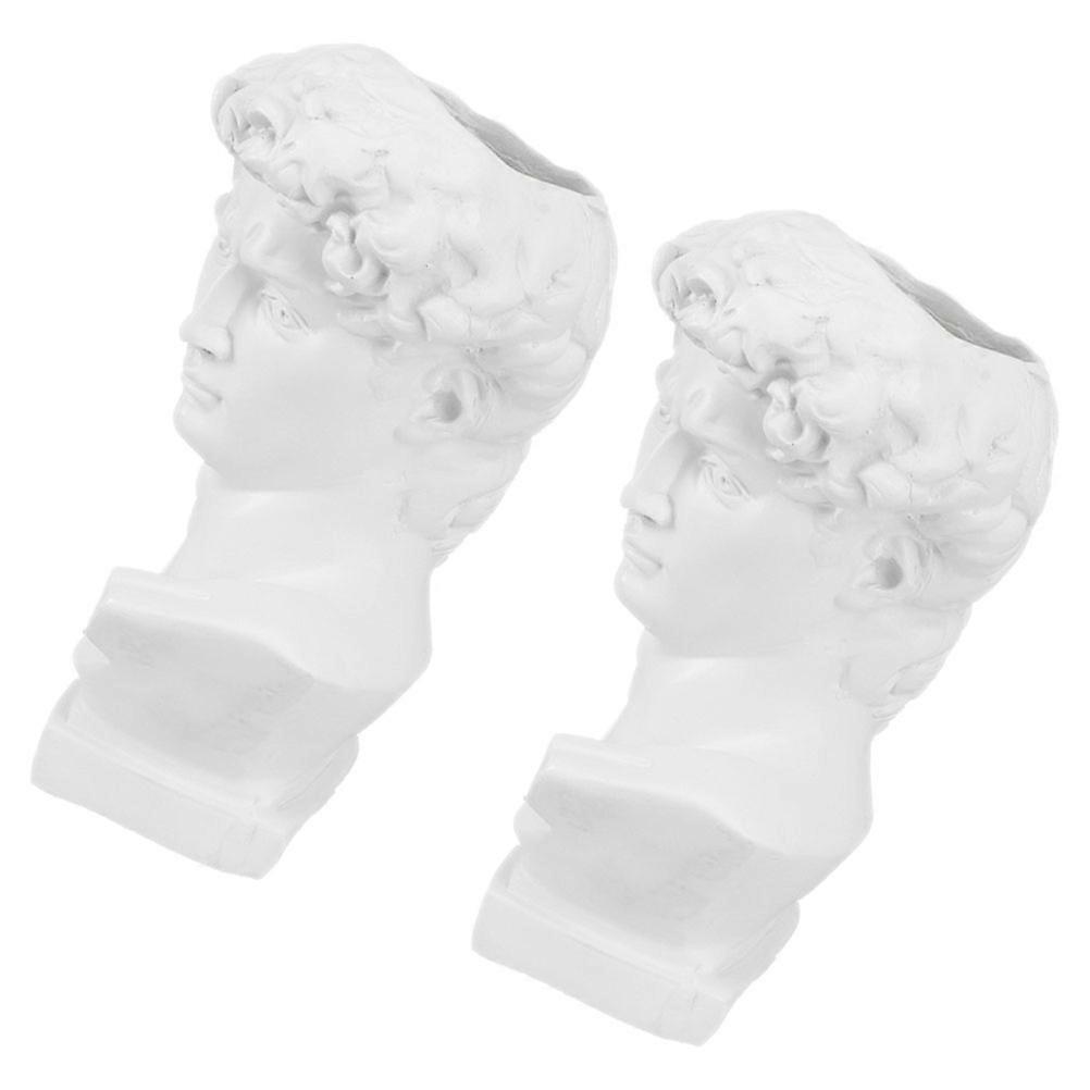 Creative Resin Sculpture Desk Statue for Pen Storage 4Pcs Set