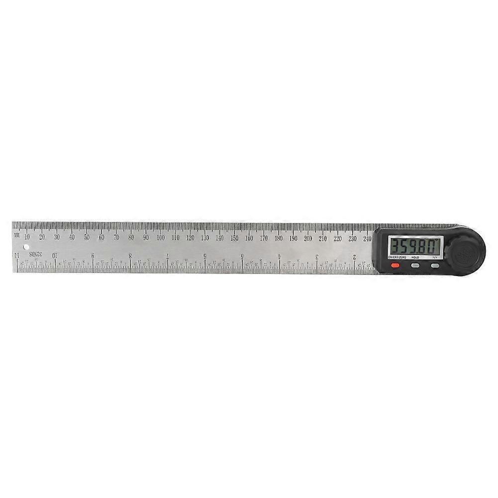 2-in 1 Electronic Digital Display Angle Meter 0-360 Woodworking Ruler Multifunction Protractor(300mm )
