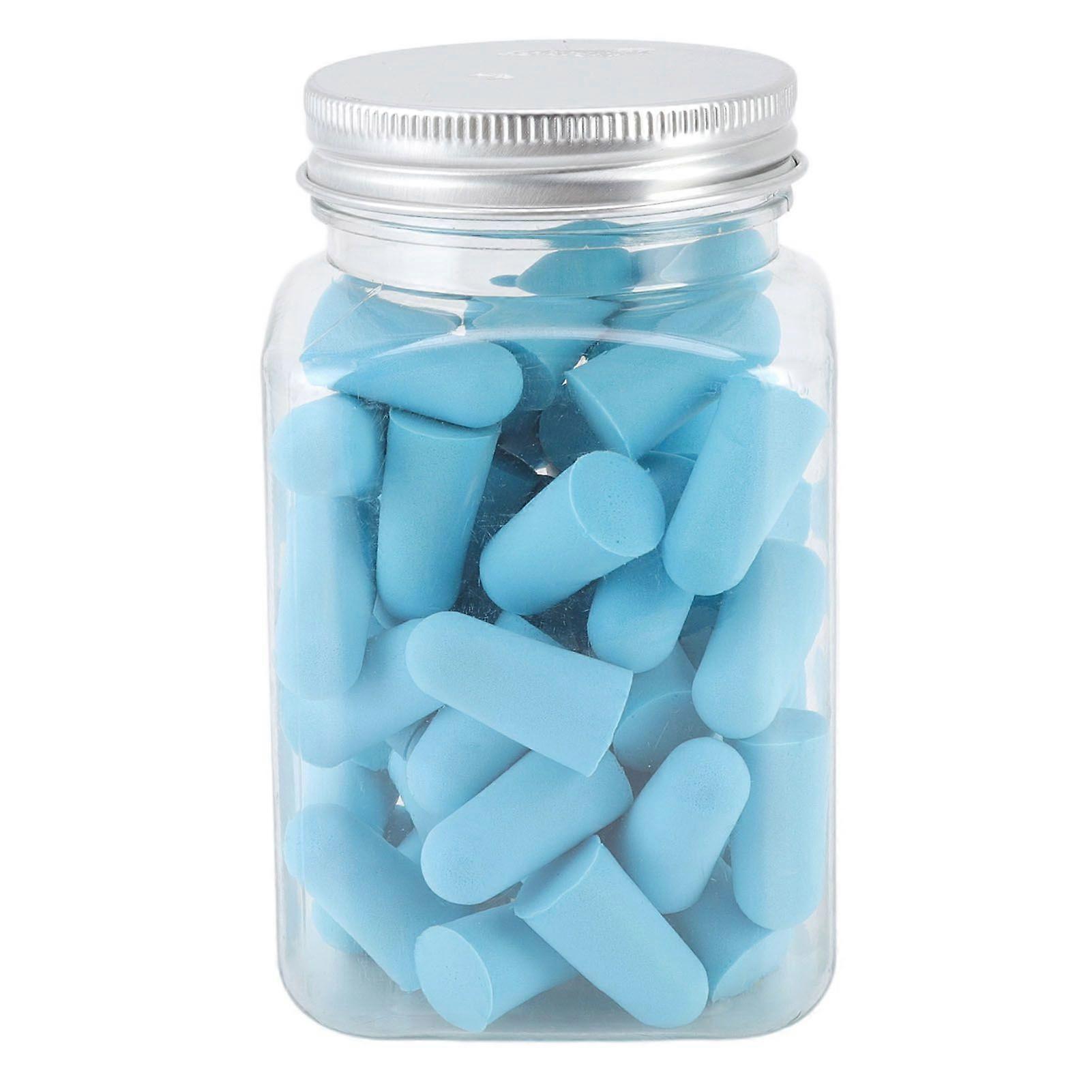 60Pcs Earplugs Sponge Soft Sound Blocking Noise Reduction Earplugs for All Noisy Events Blue