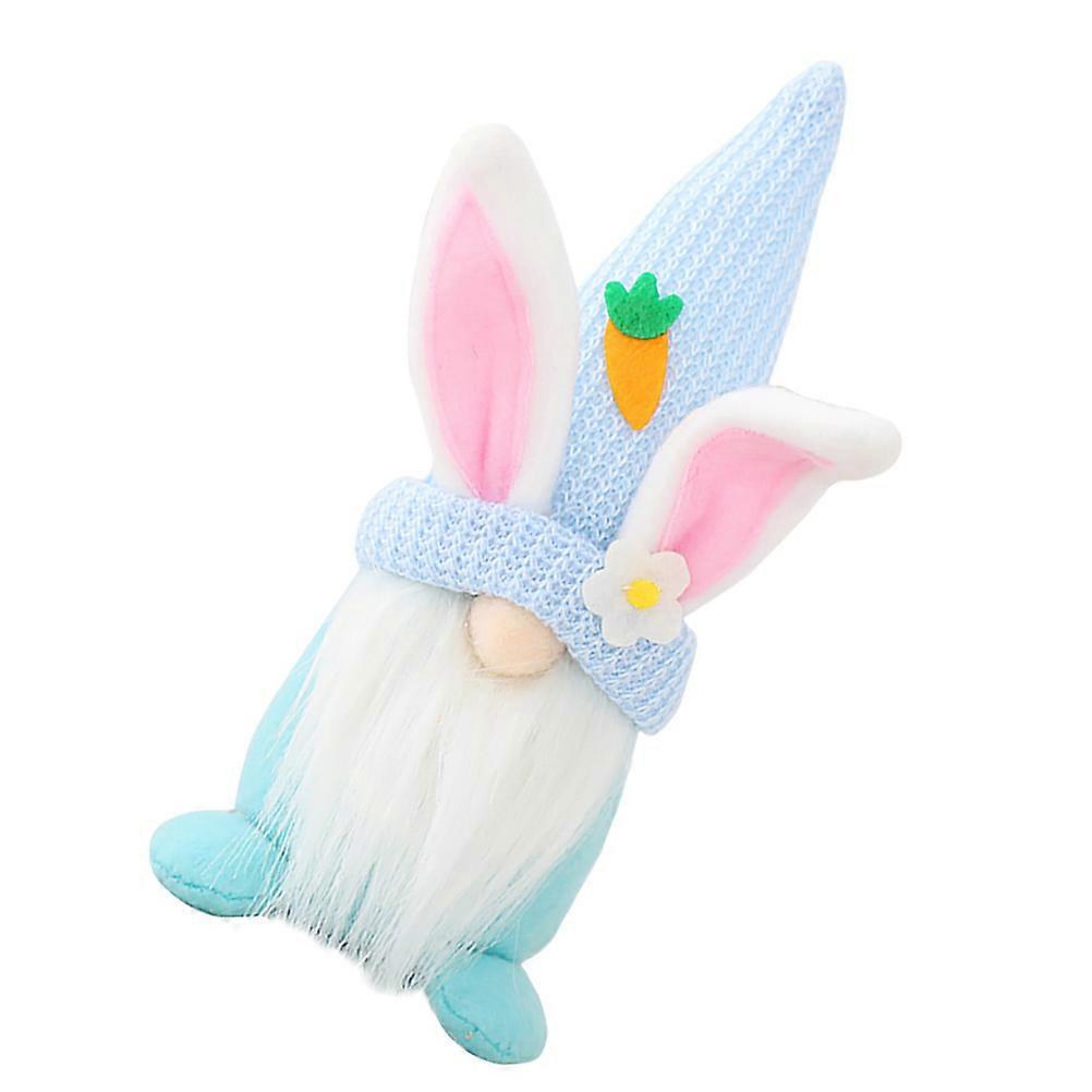 Rabbit Doll Decoration Easter Gnome Doll for Table Decor 2Pcs Set