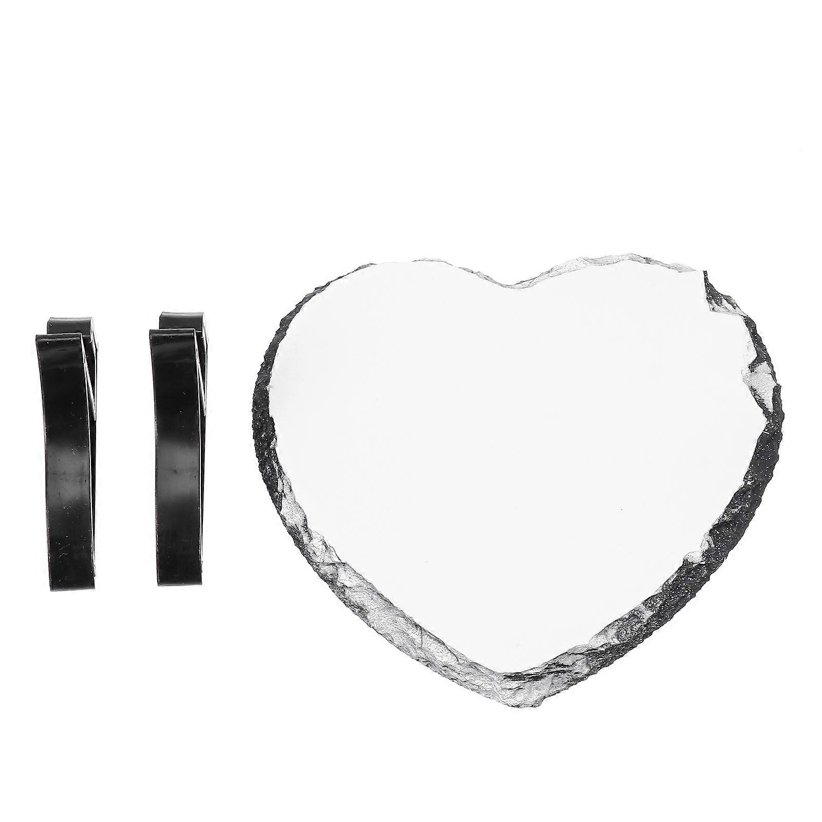 Heart Photo Frame Delicate Sublimation Picture Frame Gift Giving White 13.50X13.50X1.00CM Memory Preservation 1 Set