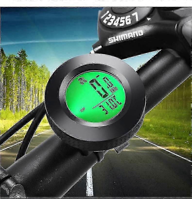 wireless bike computer, waterproof wireless bike computer, speedometer with 3-color backlight, lcd odometer
