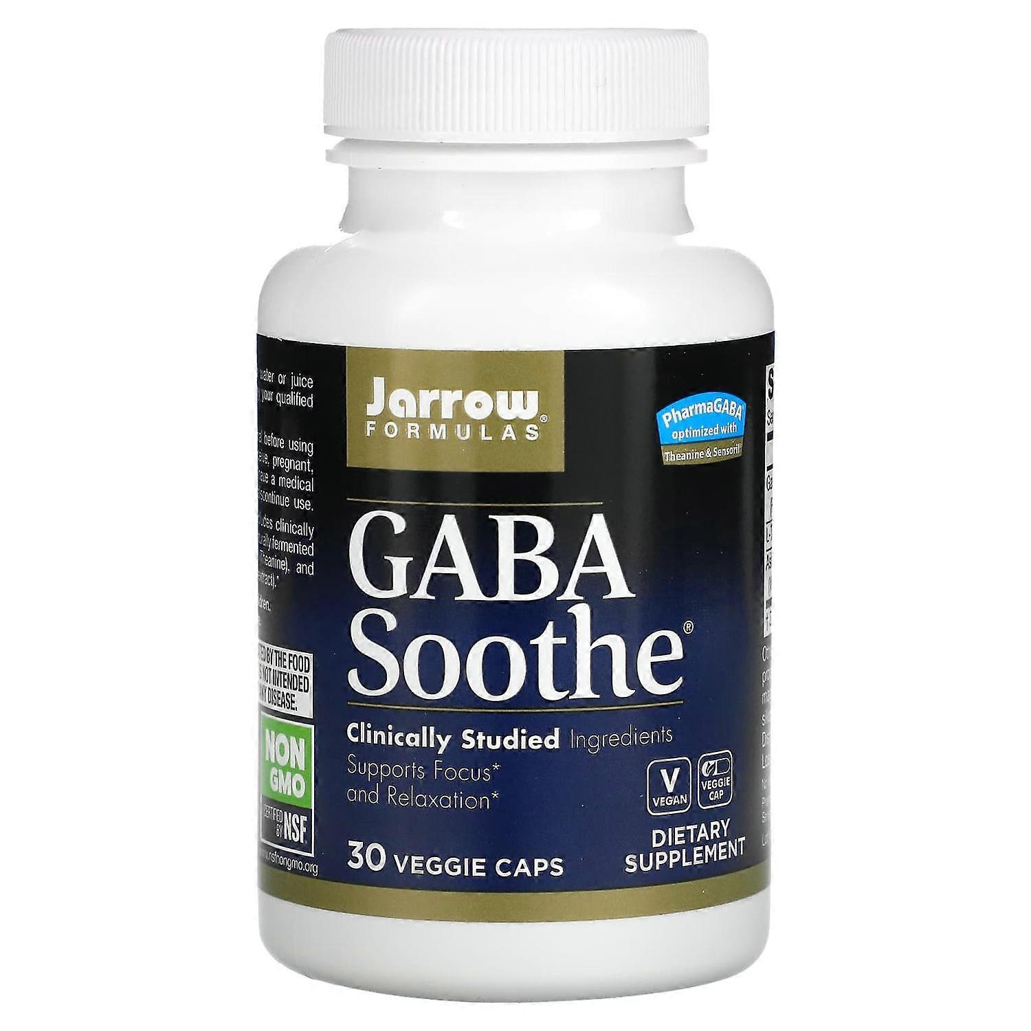 Jarrow Formulas, GABA Soothe, 30 Veggie Caps