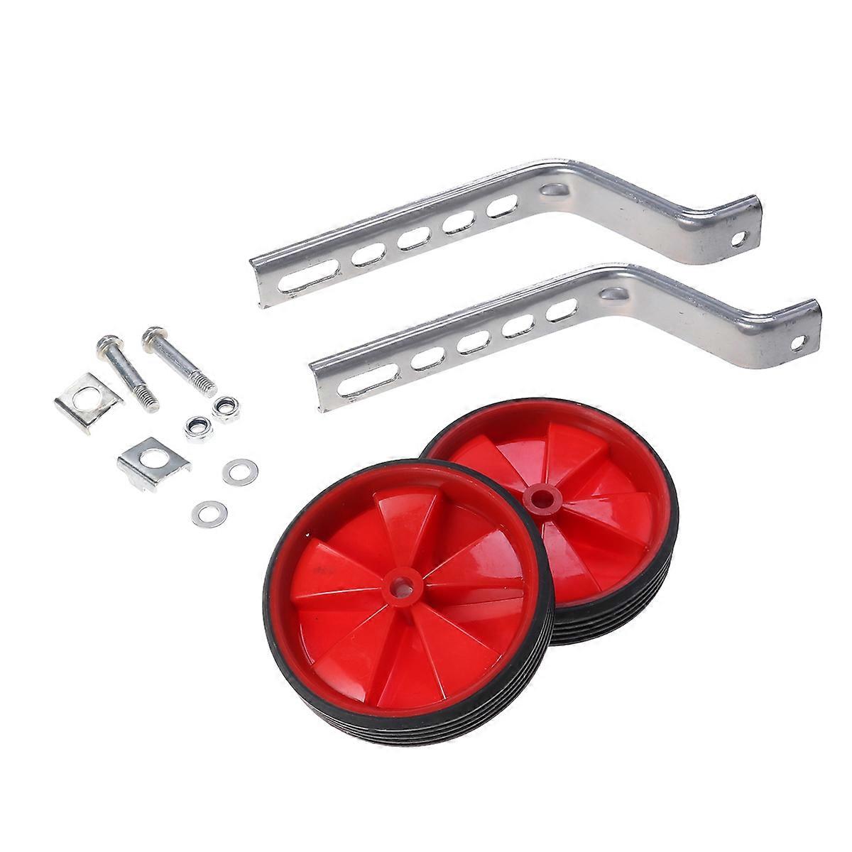 Children's Training Wheels for Balance Support with 2Pcs Auxiliary Wheels Red