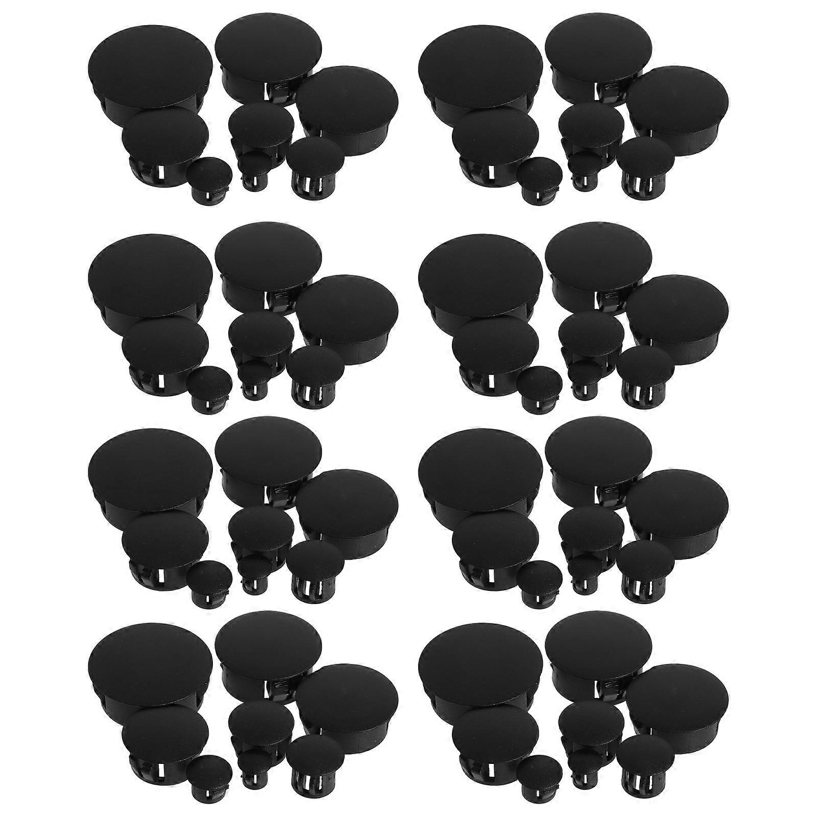 Black Plastic Screw Hole Plugs for Protection Use 480Pcs Pack