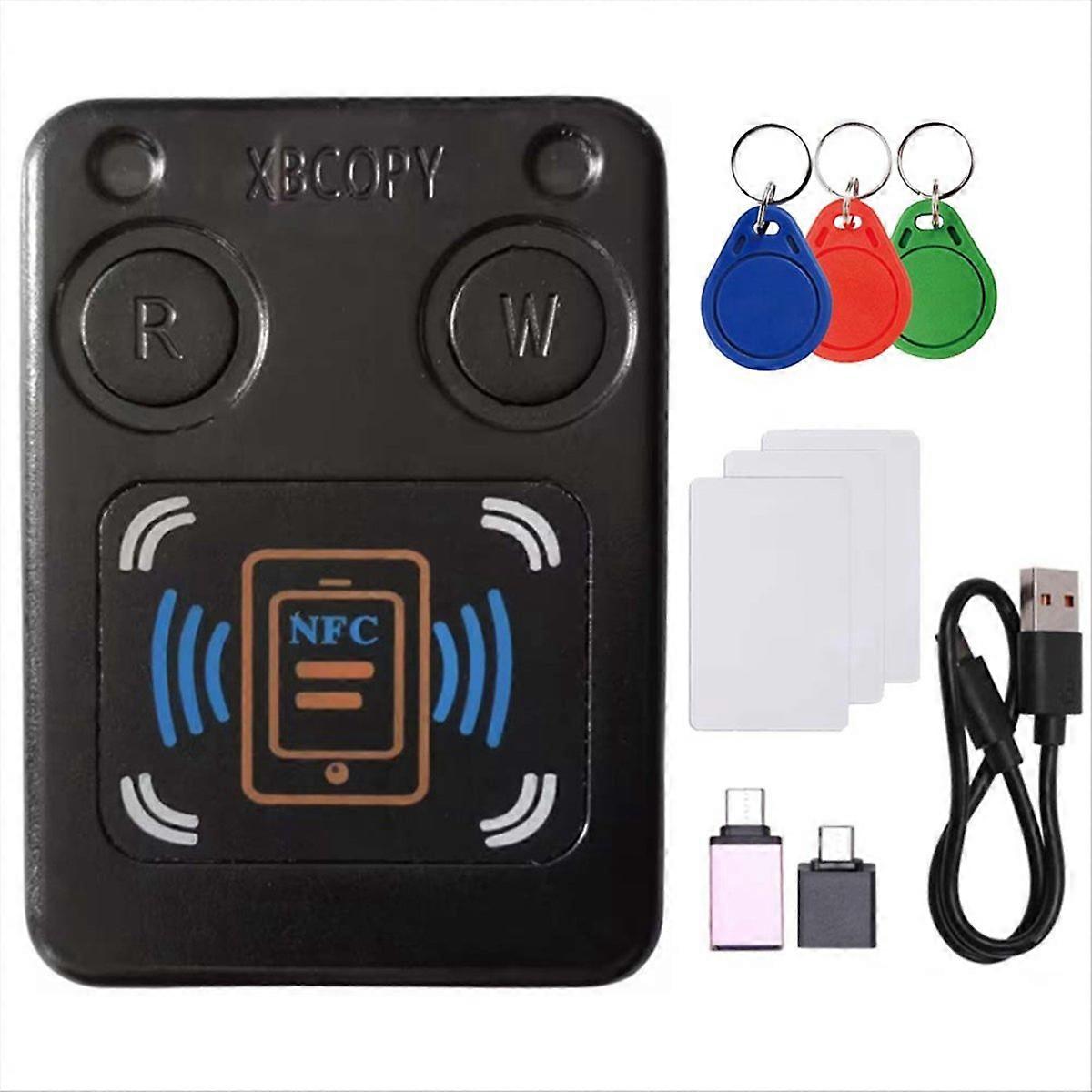 NFC RFID Smart Chip Card Reader Copier+3xCUID Keychain/UID Card