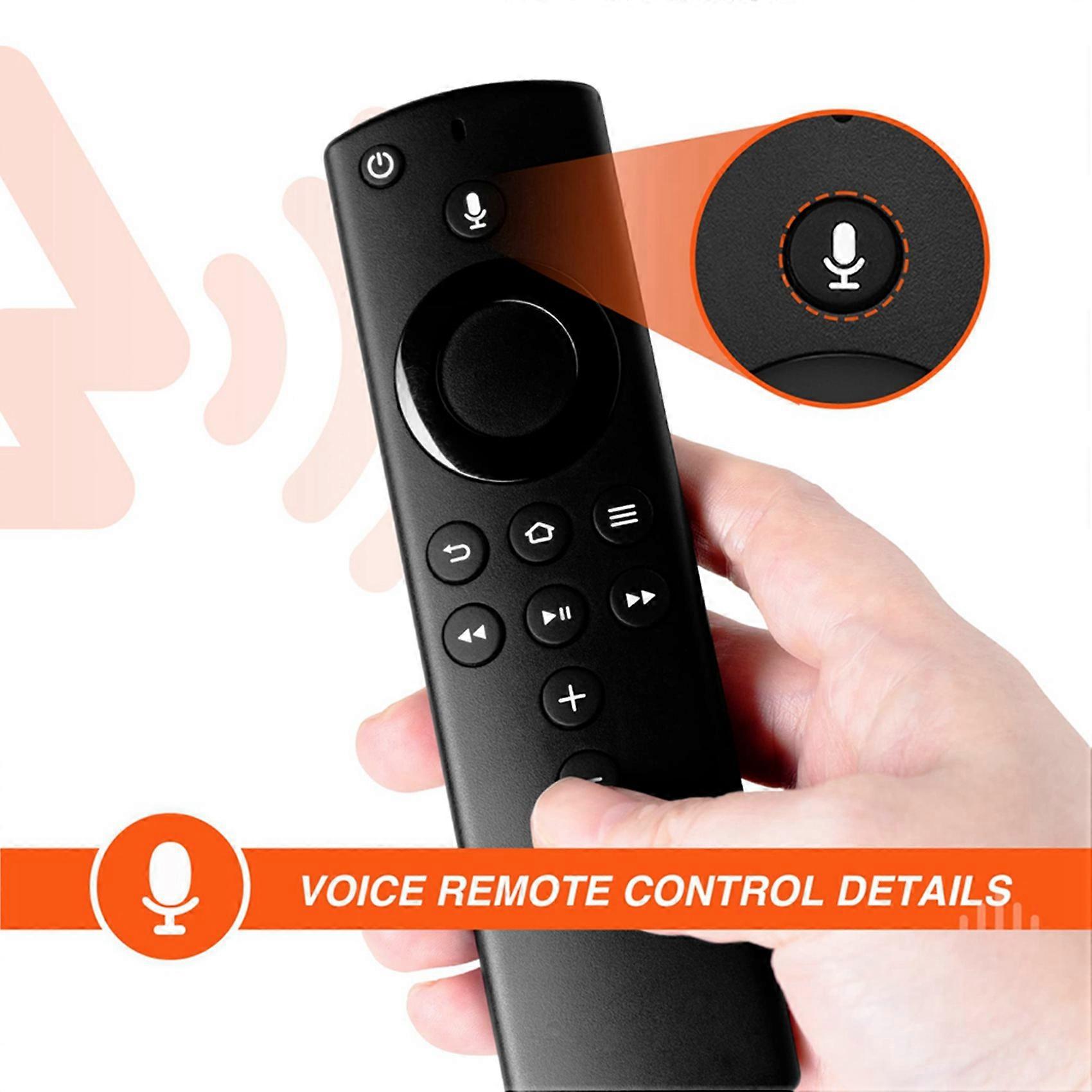 2X Replacement Voice Remote Control L5B83H Applicable for Fire AMZ 2nd Gen Smart TVs Cube and Smart TVs Stick