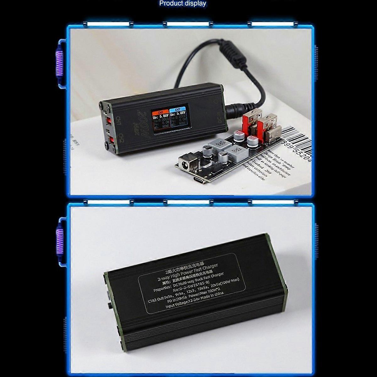 200W Desktop Chager Converter Phone Laptop Fast Charging