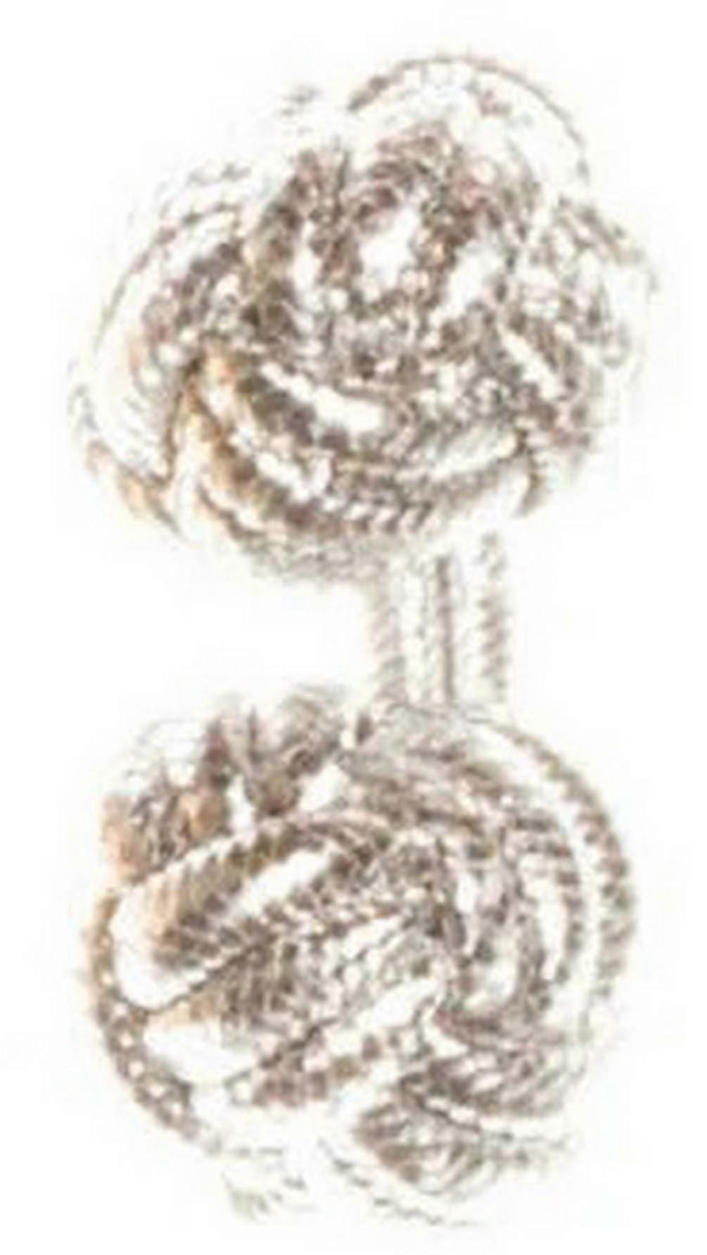 David Van Hagen Metallic Cuff Knots - White
