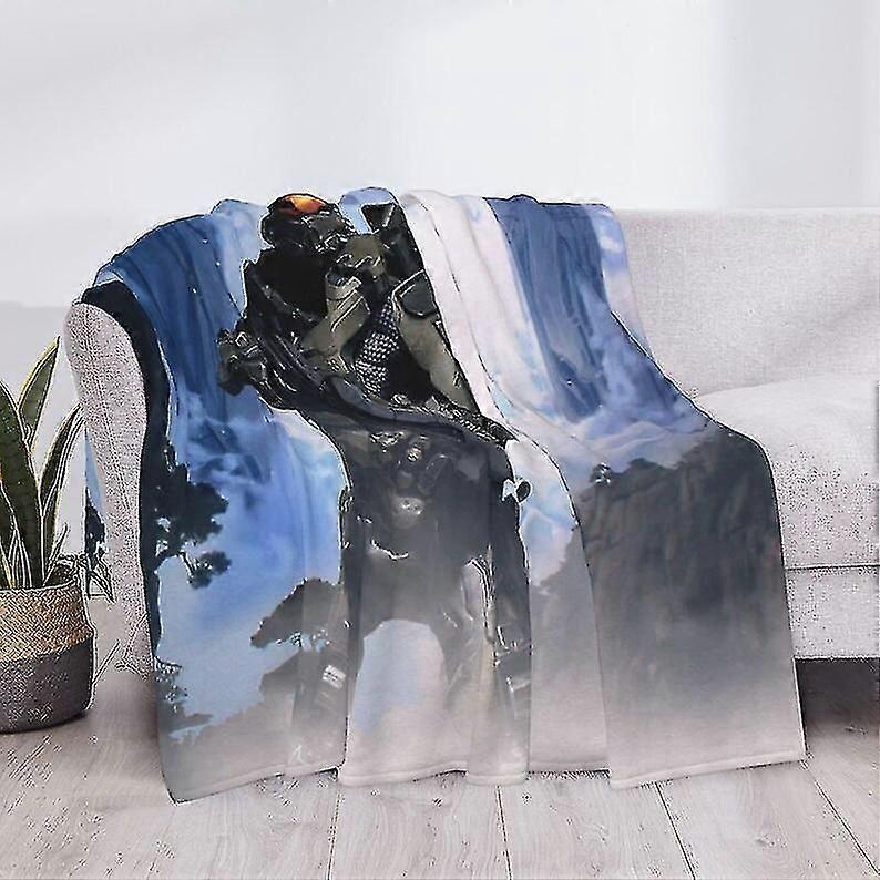 Blanket Halo Movie Custom Name Blanket Printed Soft Flannel Fleece Warm Video Games Throw Blankets For Home Bed Couch Bedspreads