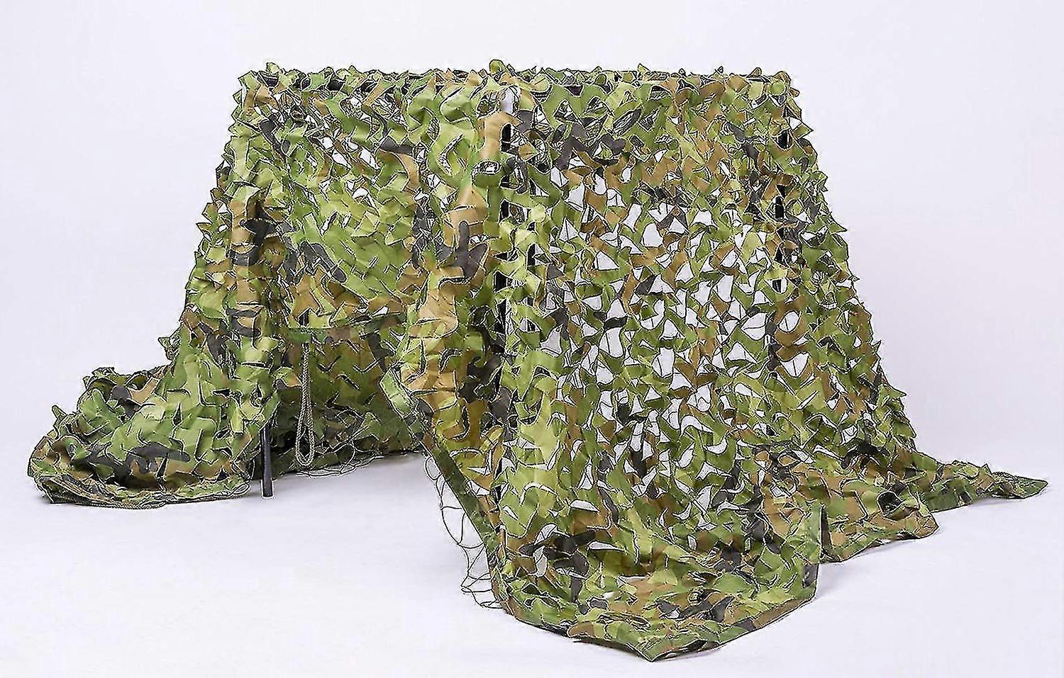 Woodland Camo Δίχτυ Καμουφλάζ για κάμπινγκ κυνήγι σκοποβολή στρατιωτικά αντηλιακά δίχτυα - 3.25ft X 6.5ft (1m X 2m)