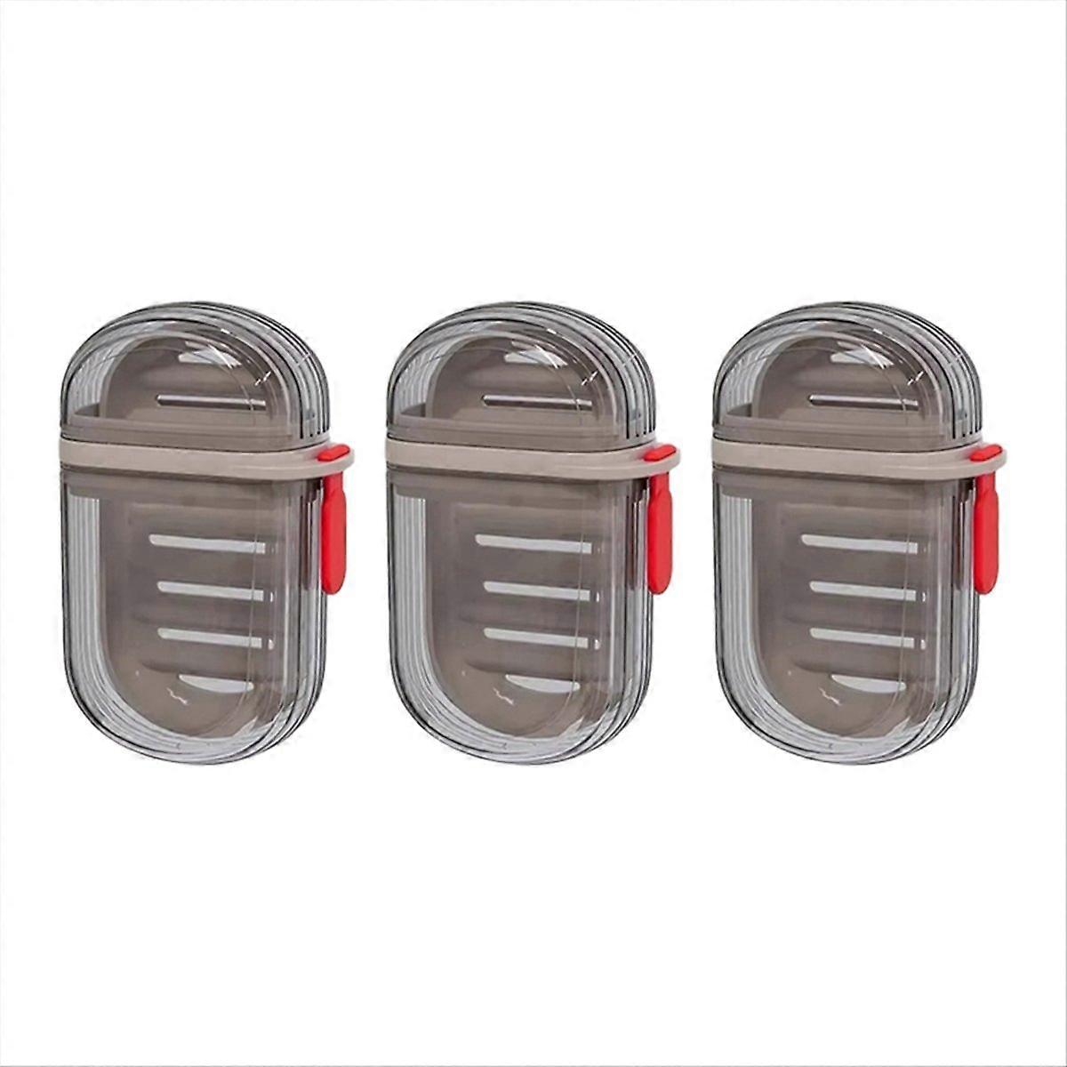 Portable Plastic Soap Case for Travel with Drain