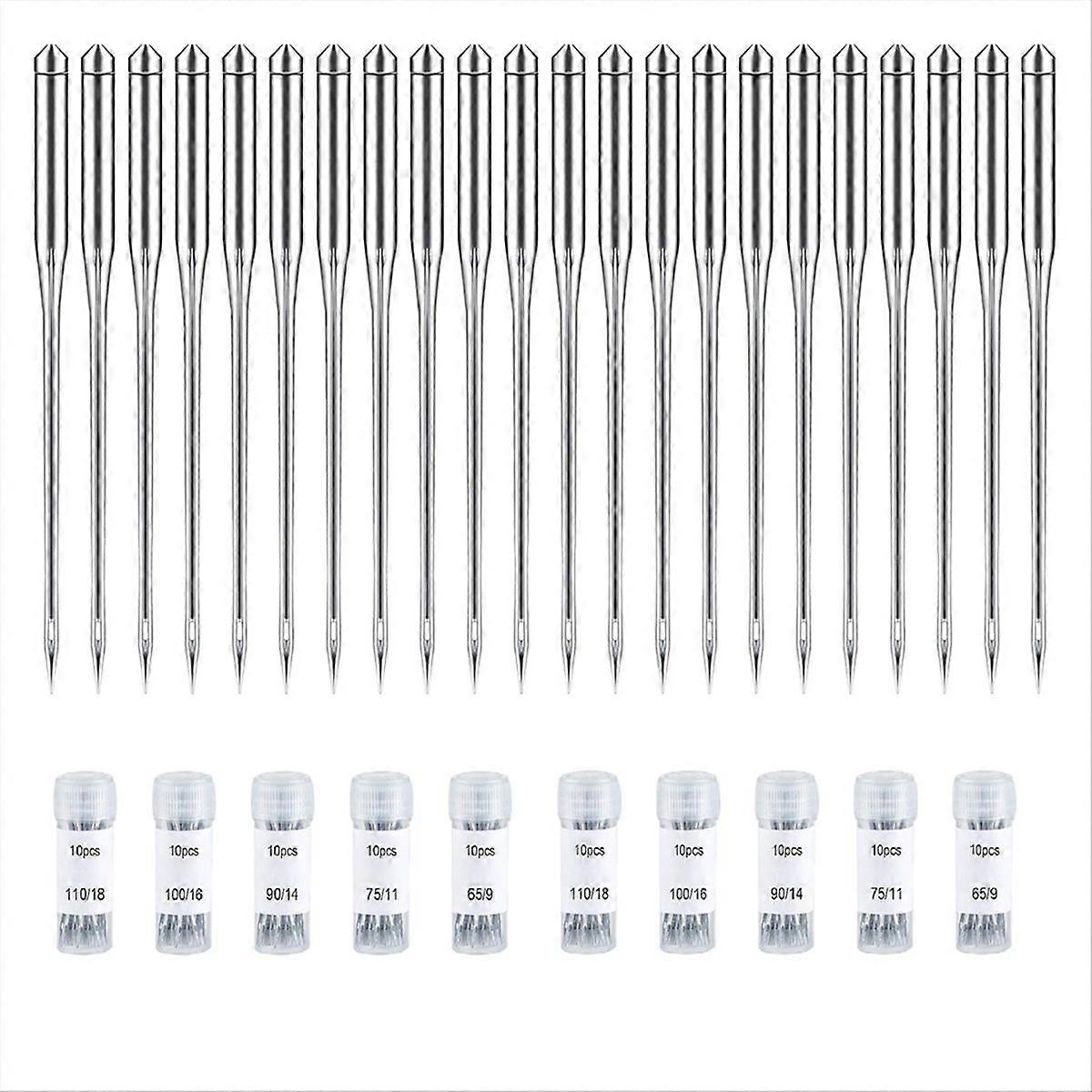 100PCS Sewing Machine Needles Regular Point Needle for Singer 