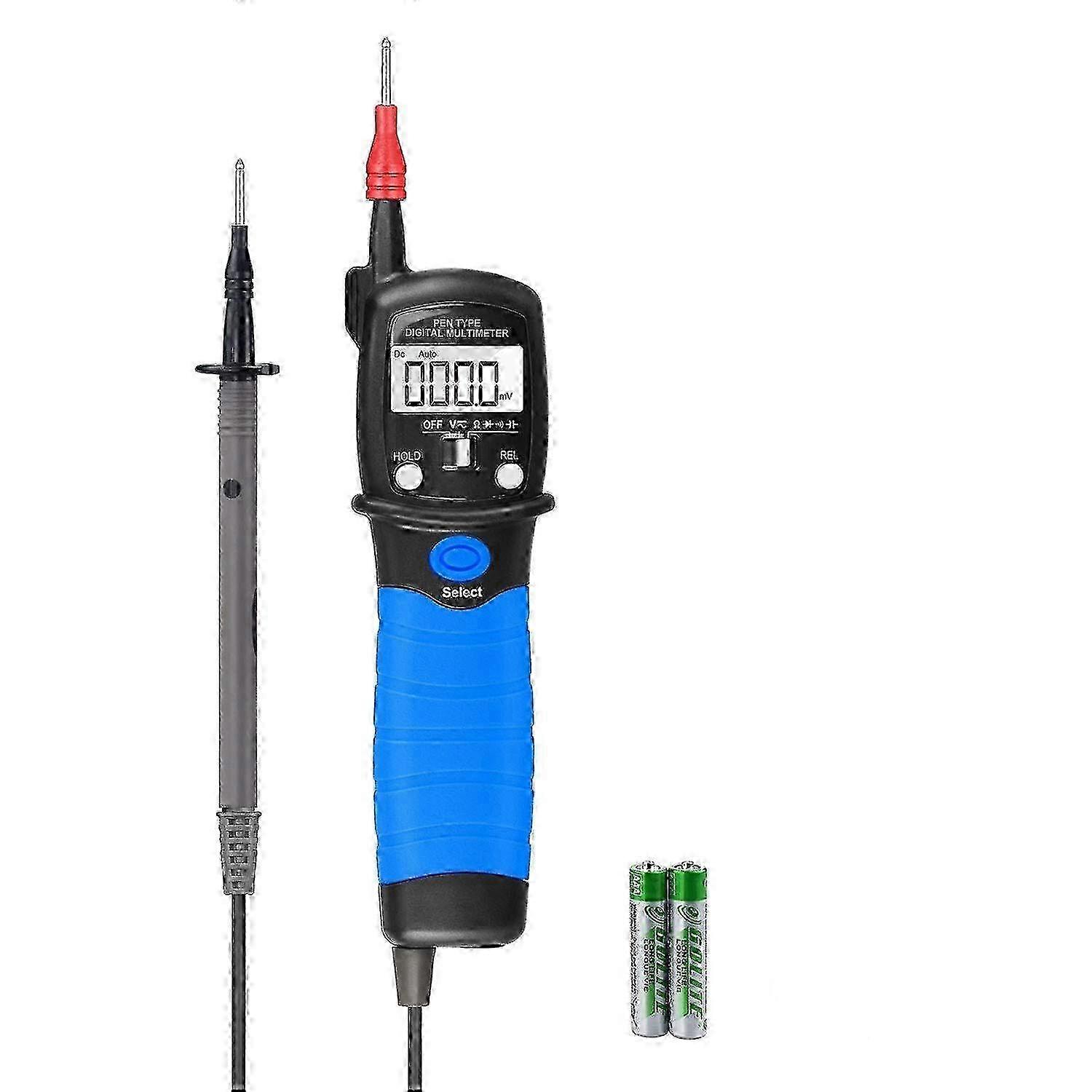 Digital Multimeter Pen Type Multimeter Voltmeter Tester with LCD Display Highly Precise 6000 Counts Continuity Detector for Measuring ACDC V