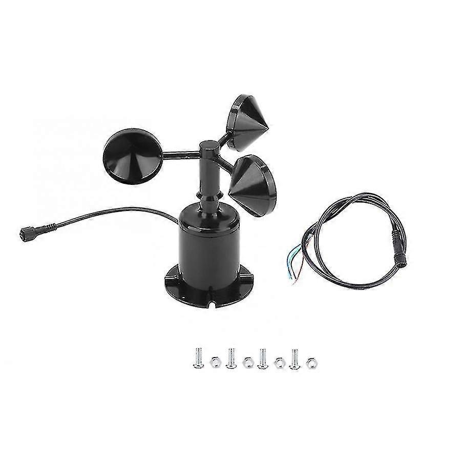 25-26 0-70m/s Wind Speed Sensor Environment Signal Output Pulse Type Three Cups Wind Speed Sensor Anemome-hao