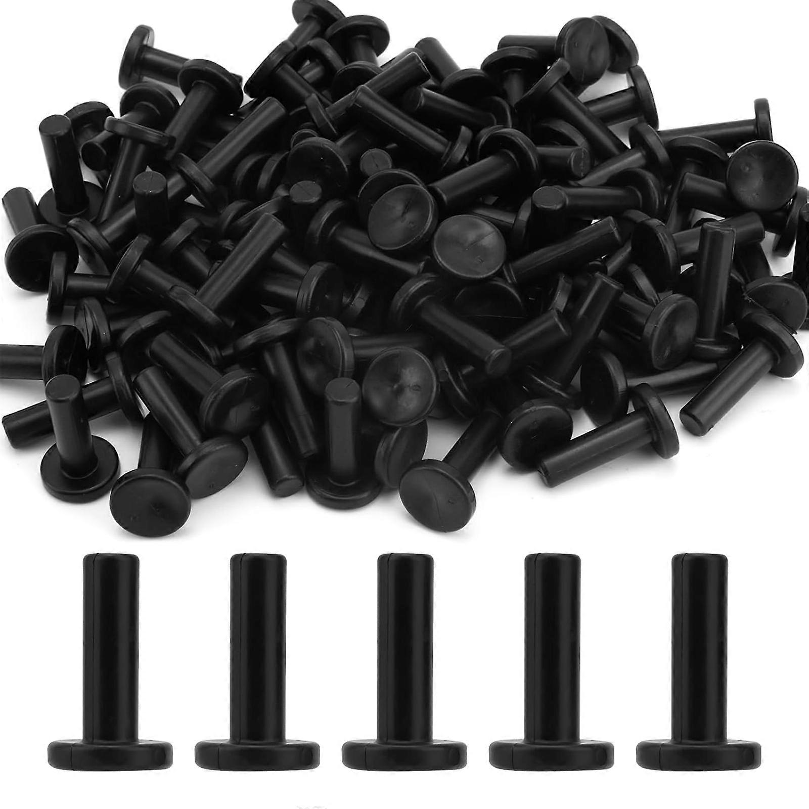 100pack Durability Plastic Drip Irrigation End Plug T Shape Nozzle Hose End Plug for Drip Irrigation System Accessory Multicolor