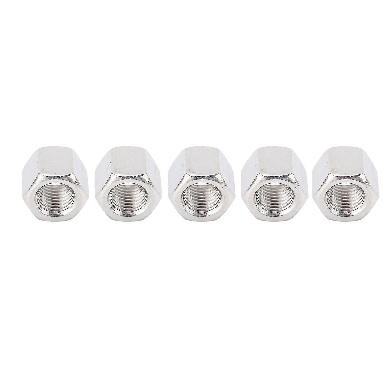5Pcs M16 Stainless Steel Hex Coupling Nut Corrosion Proof Rugged 6 Sides Coupling Nut Kit