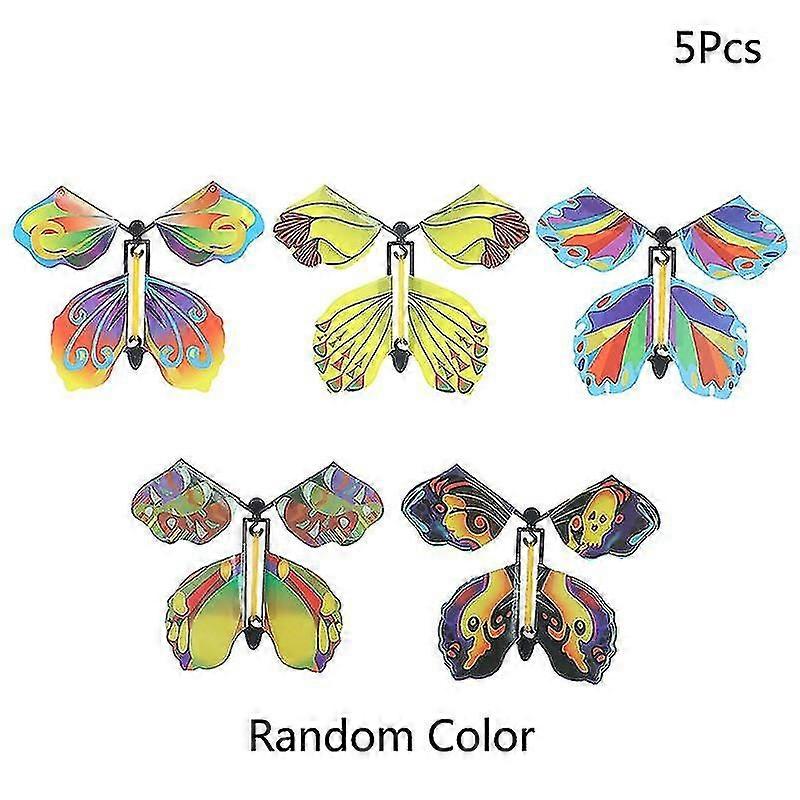 5/6/10 قطعة تحلق في الكتاب الجنية الفرقة المطاطية تعمل بالطاقة تنتهي مفاجأة كبيرة عيد ميلاد بطاقة الزفاف هدية بطاقة الفراشة لعبة سحرية اللون: 41 ساعة