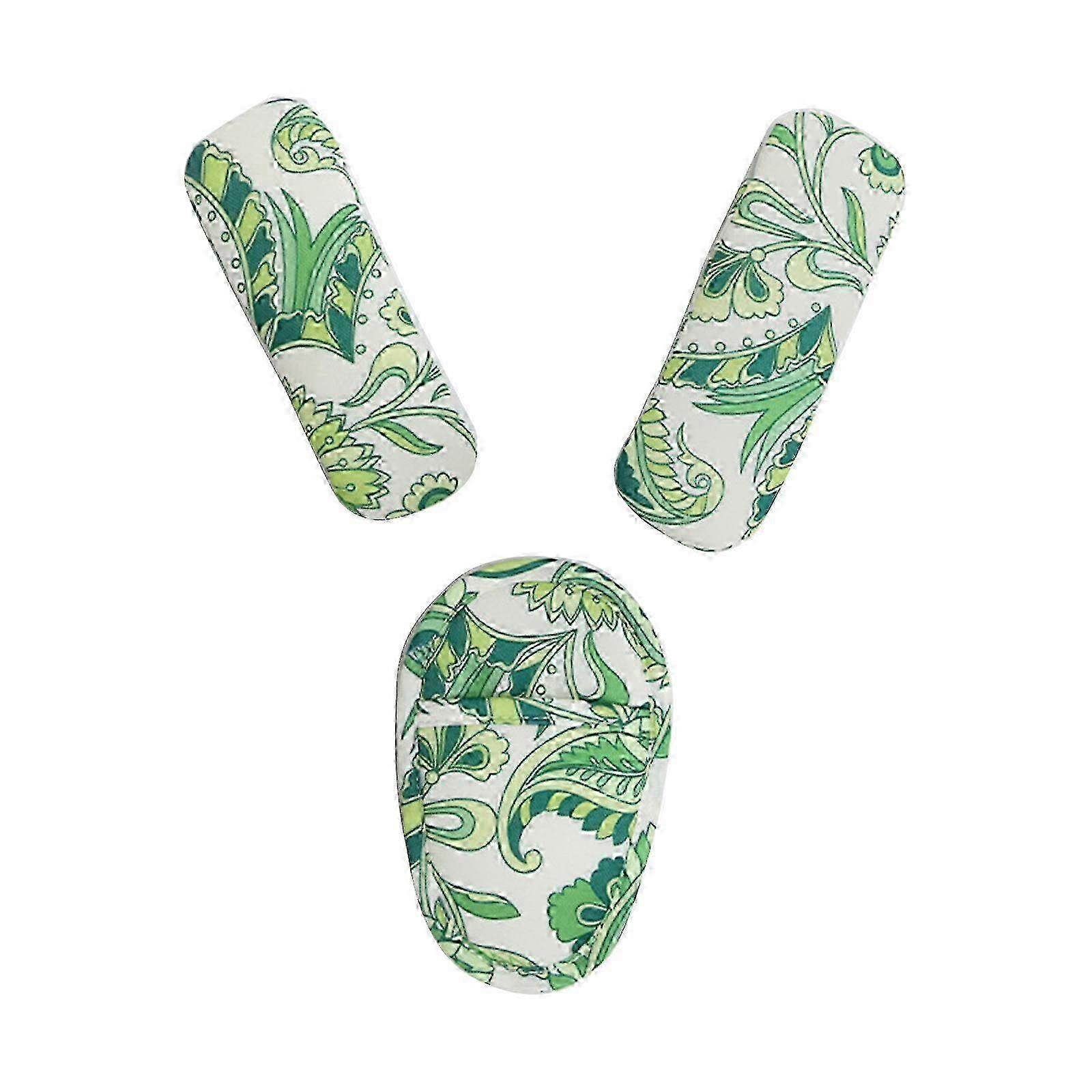 Adjustable Shoulder Strap Protectors Easy to Clean Kit Universal Pushchair Belt Cover Set 3pcs/set Durable for Strollers green