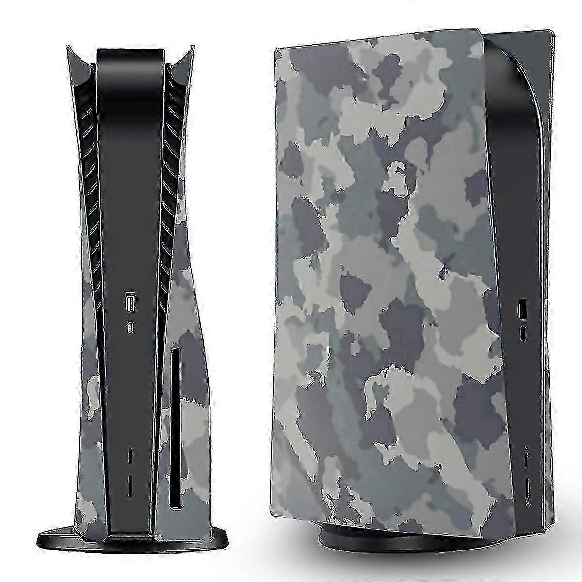 For Ps5 Cdrom Version Game Console Camouflage Shell Protective Cover