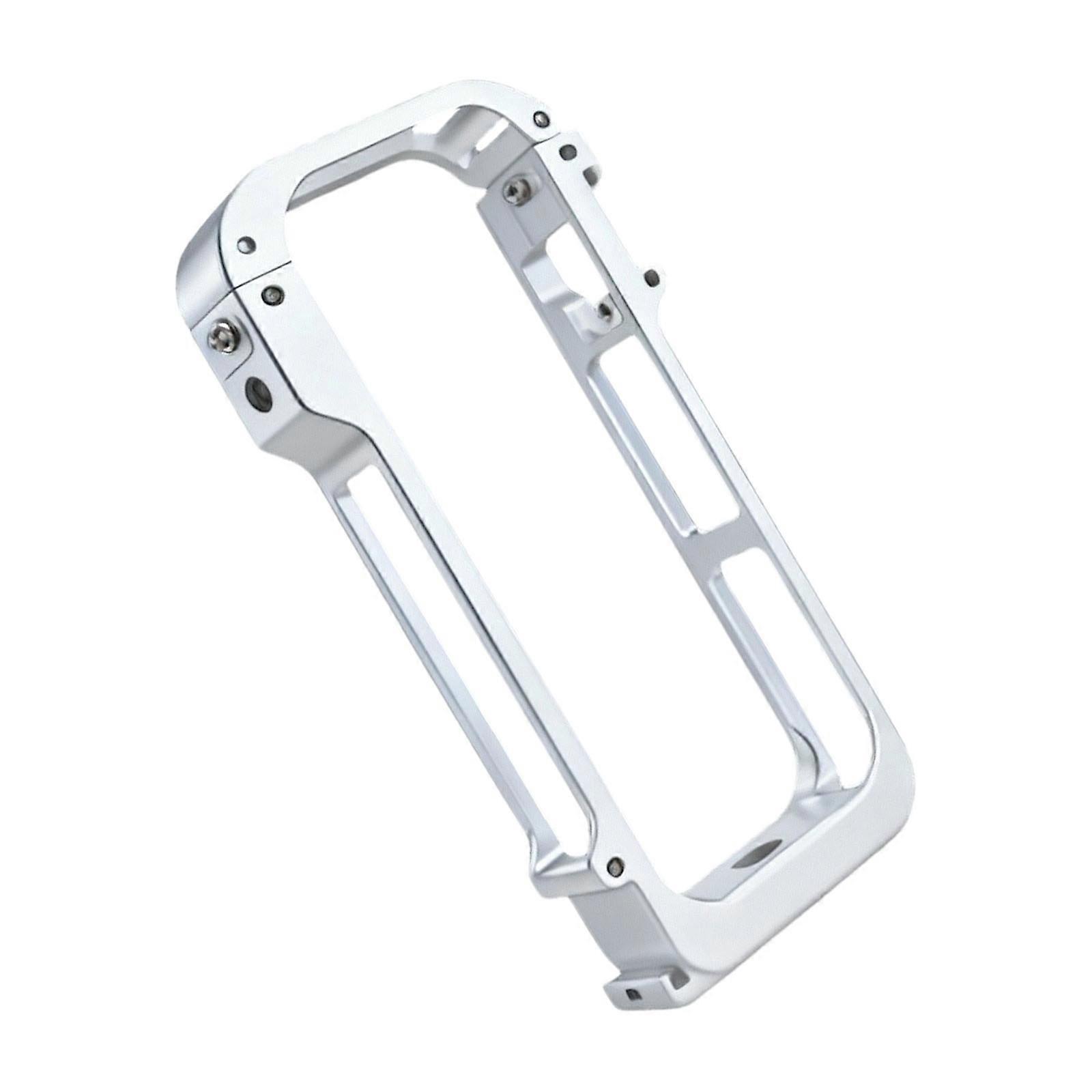 All Metal Mounting Bracket For 360 X4 Air Cameras Secure and Multiple Attachment Quick Release Base Compatibility  silvery white