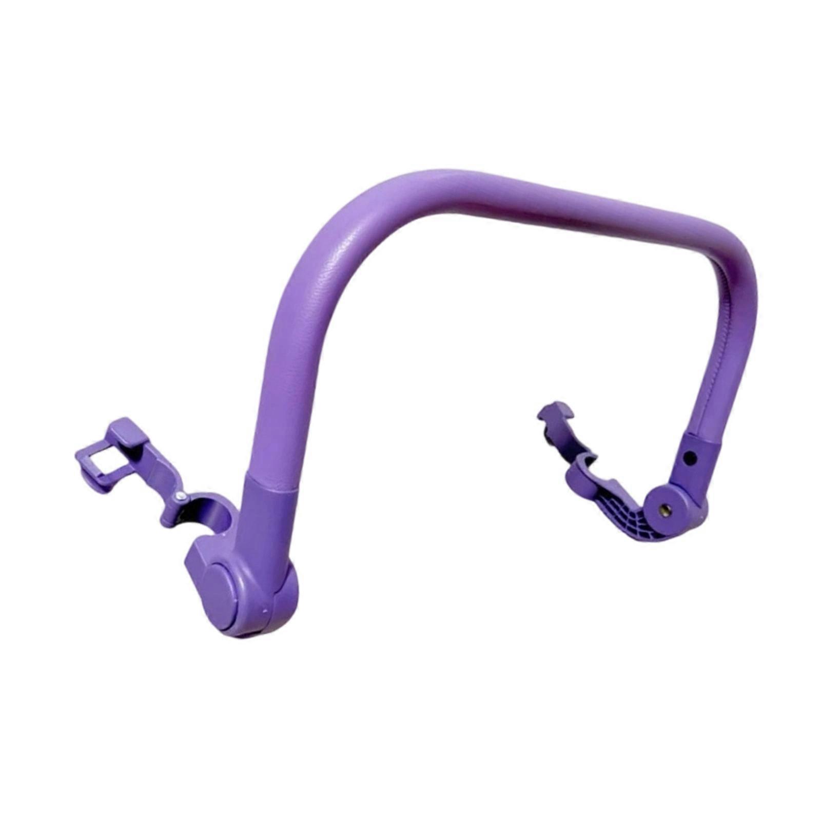 Ergonomic Baby Pushchair Armrest Feature Soft PU Detail Universal For Infant Strollers Secure Nonslip Structure  Purple