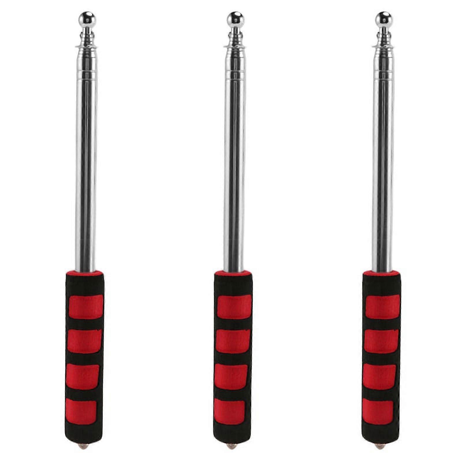3X Extendable 2M Portable Telescopic Handheld Flag Pole Tool for Flags Windsock