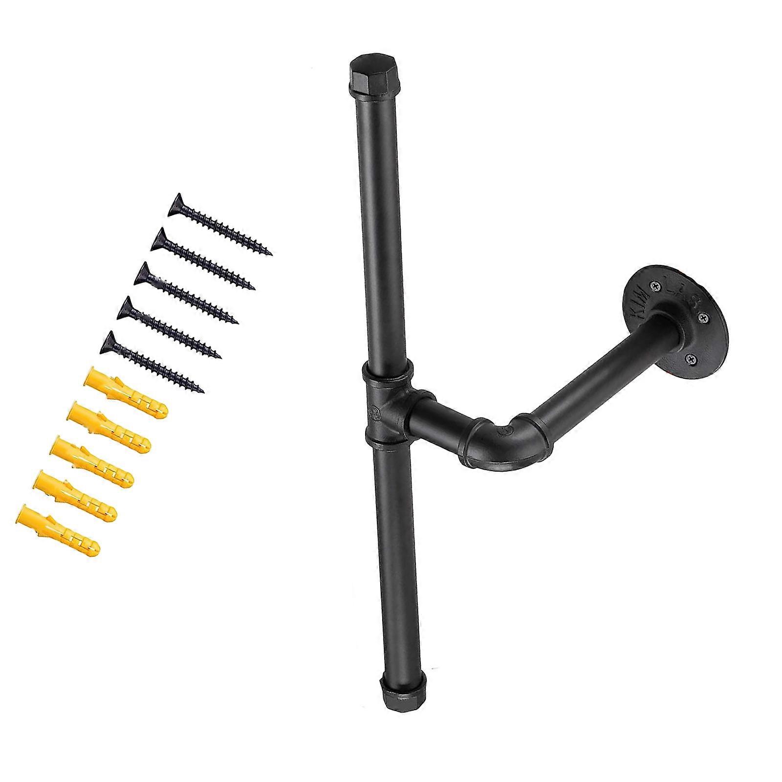 Wall Mounted Garment Rack Rustproof Metal Construction Ideal For Small Space Multicolor