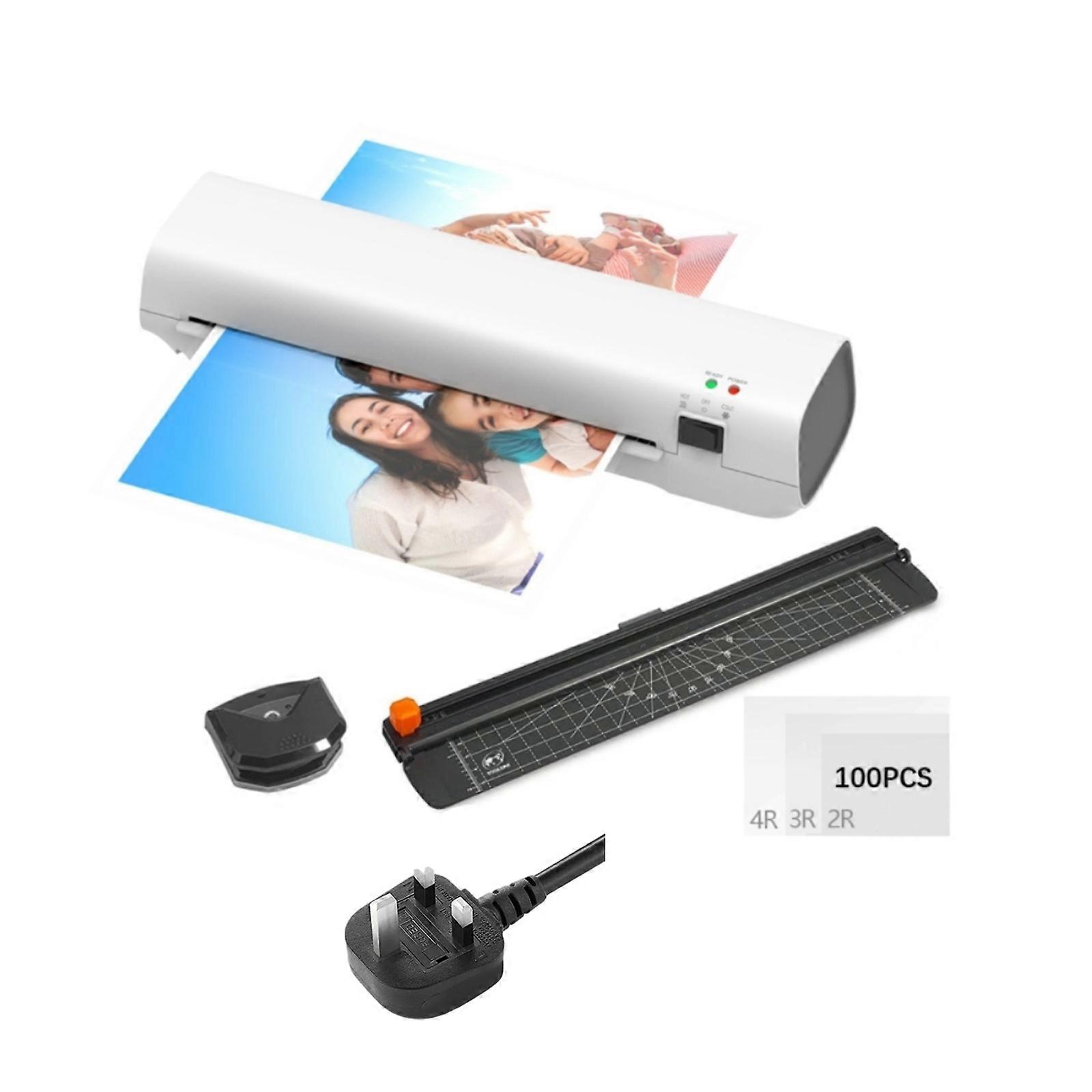 A4 Laminating Machine 9inch Thermal Laminator Machine Desktop Hot And Cold Lamination Include Trimmer Rounder Tools Multicolor