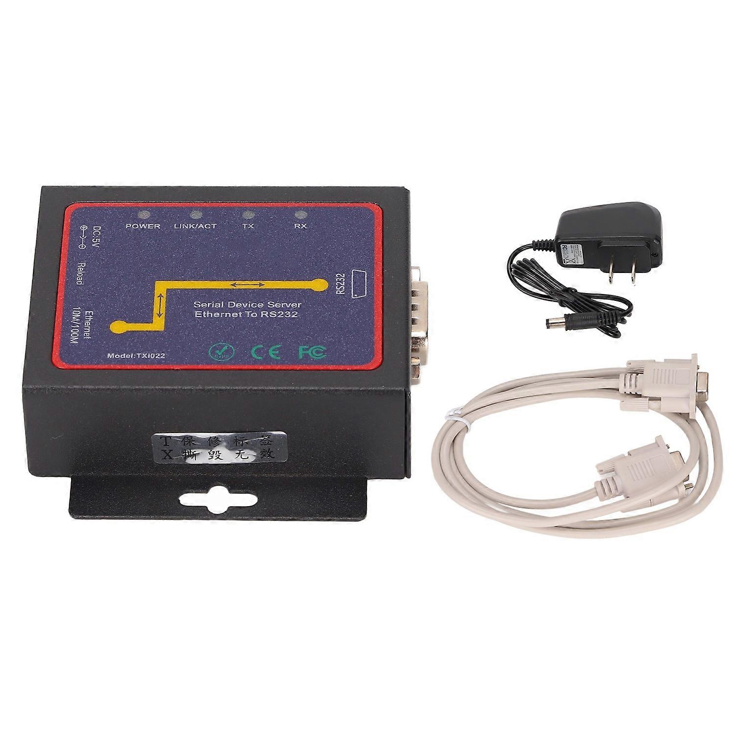 RS232 to RJ45 Converter 10/100M Data Rate 300bps to 230400bps Minus10℃ to 55℃ with IP210 Chipset for