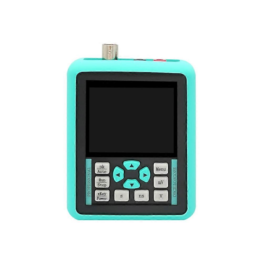 120M 2.4-Inch Screen Digital Oscilloscope 120MHz Analog Bandwidth Support Signal Generator Handheld Cyan